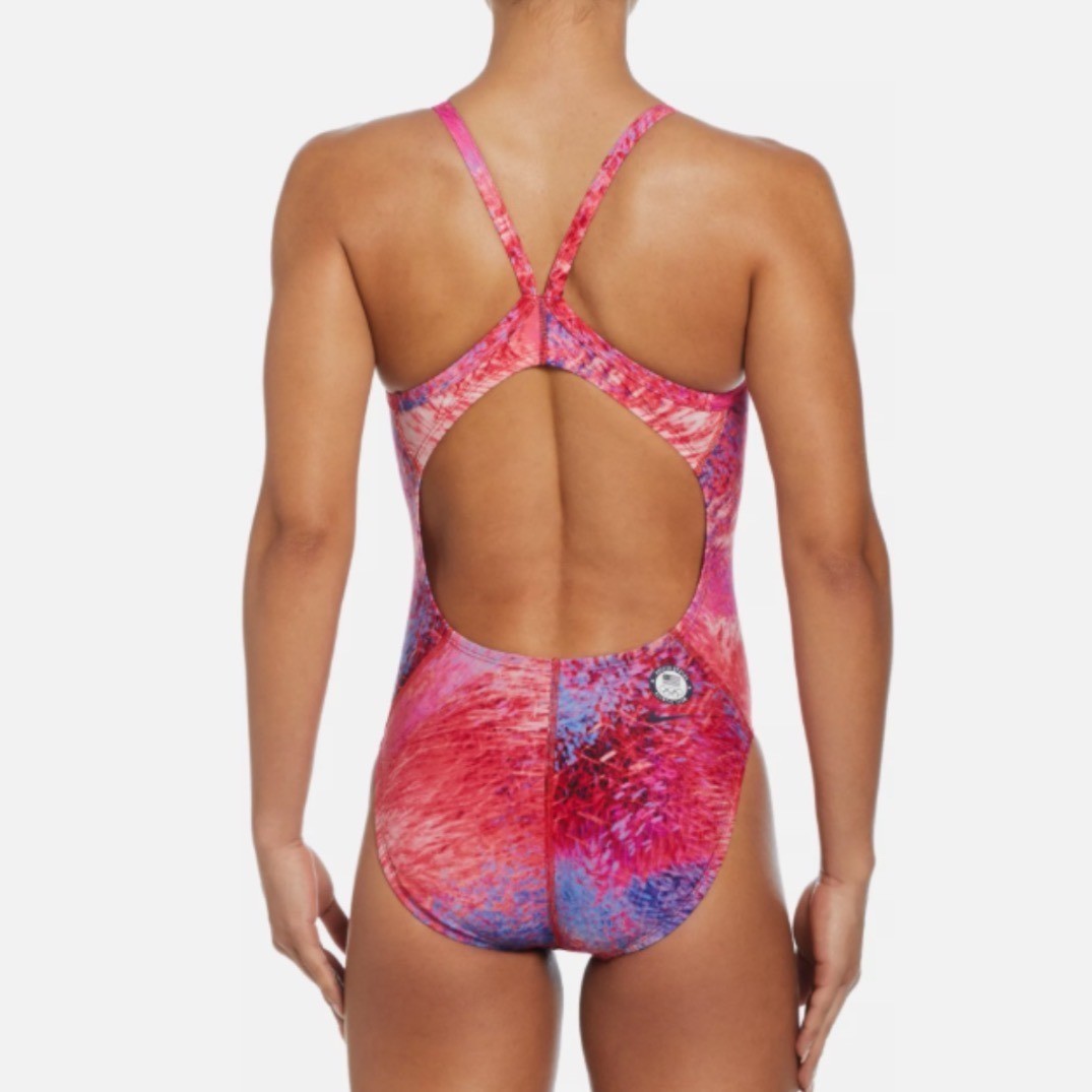 Nike Swim Team USA Olympic One Piece Swimsuit Pink Purple NESSE034 Womens 32 /6