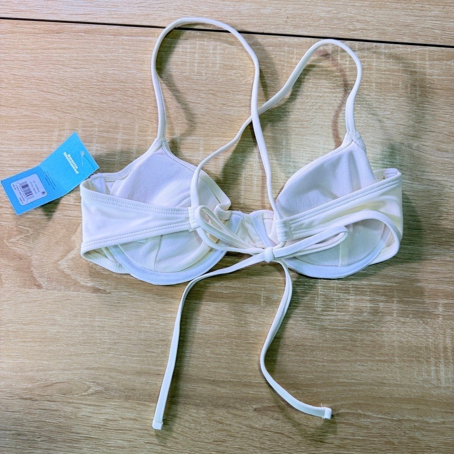 NEW Sports Illustrated Jasmine X-Back Underwire Bikini Top White S