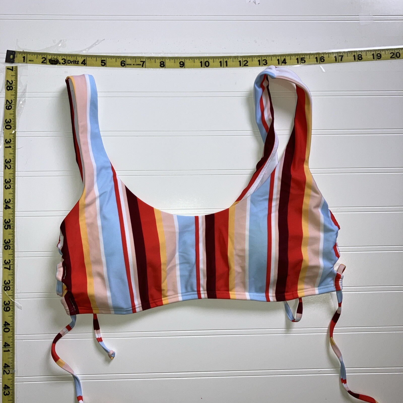 Holster Medium Padded Bikini Top Side Ties Swimsuit