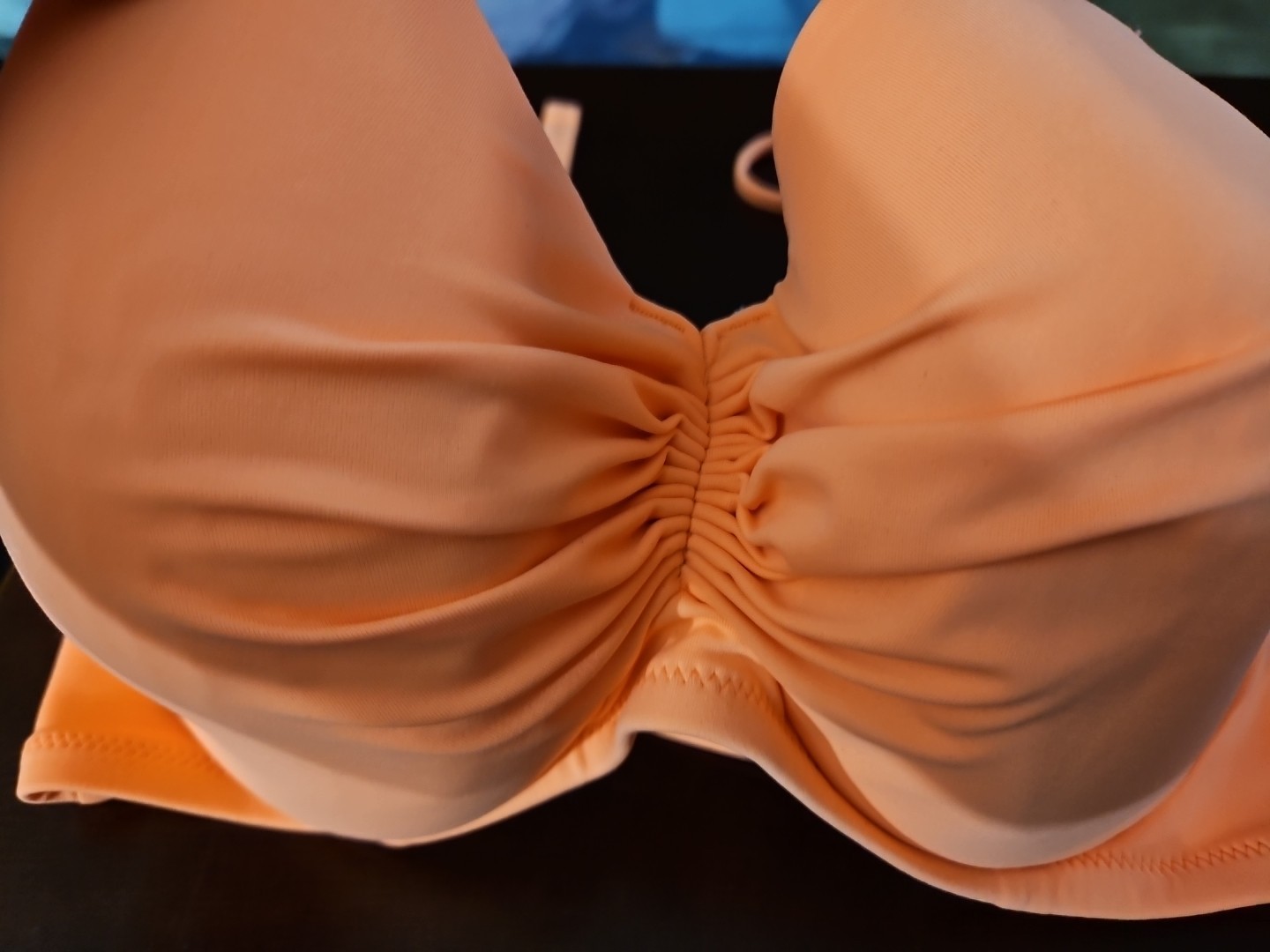 Smart & Sexy Swim Top Coral Padded Underwire Adjustable Straps 34DDD
