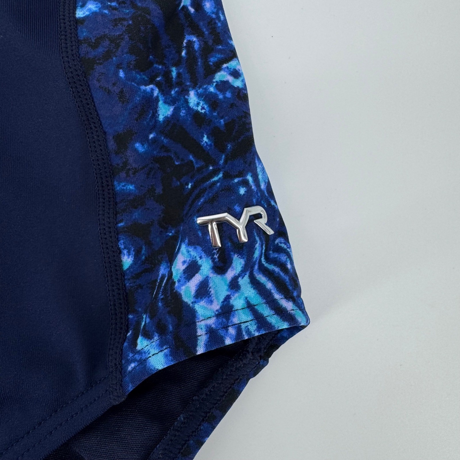 TYR Womens Max Splice Controlfit One Piece Swimsuit Navy Blue Size 20 P07003 NEW