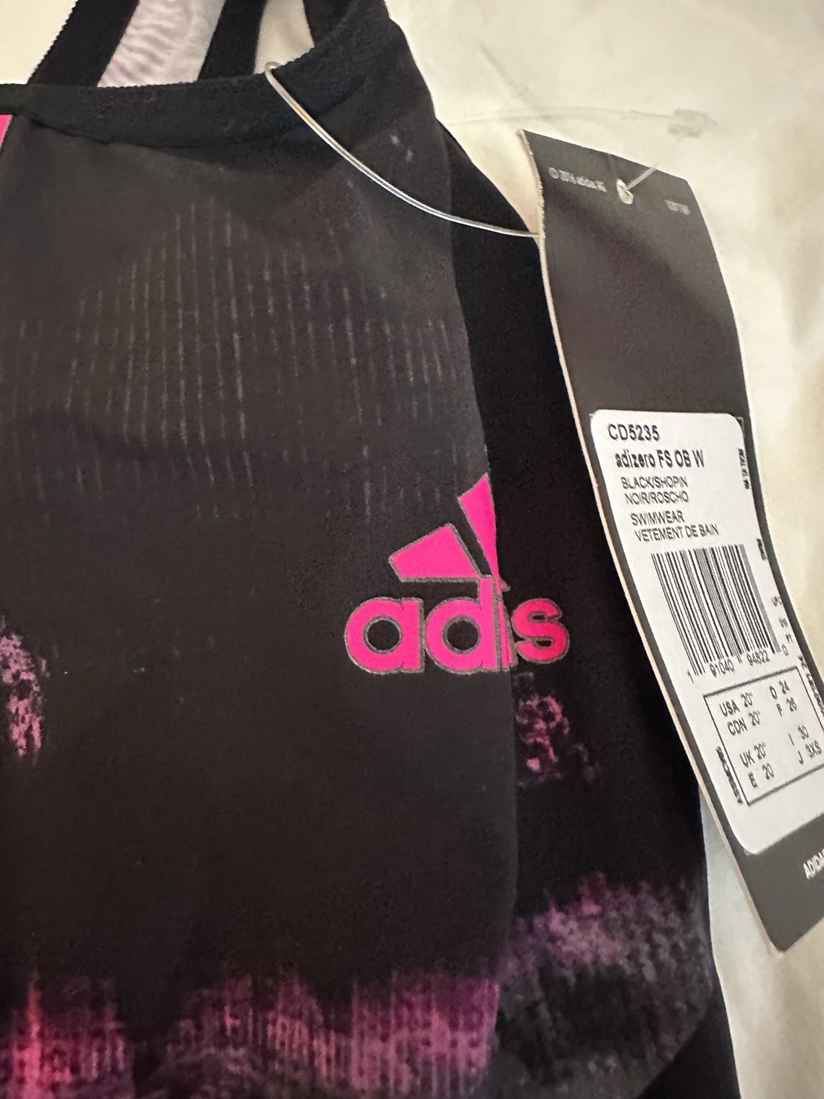 Women’s Adidas Adizero XVIII Freestyle Closed Back FINA Swimsuit SZ 20in REPAIR
