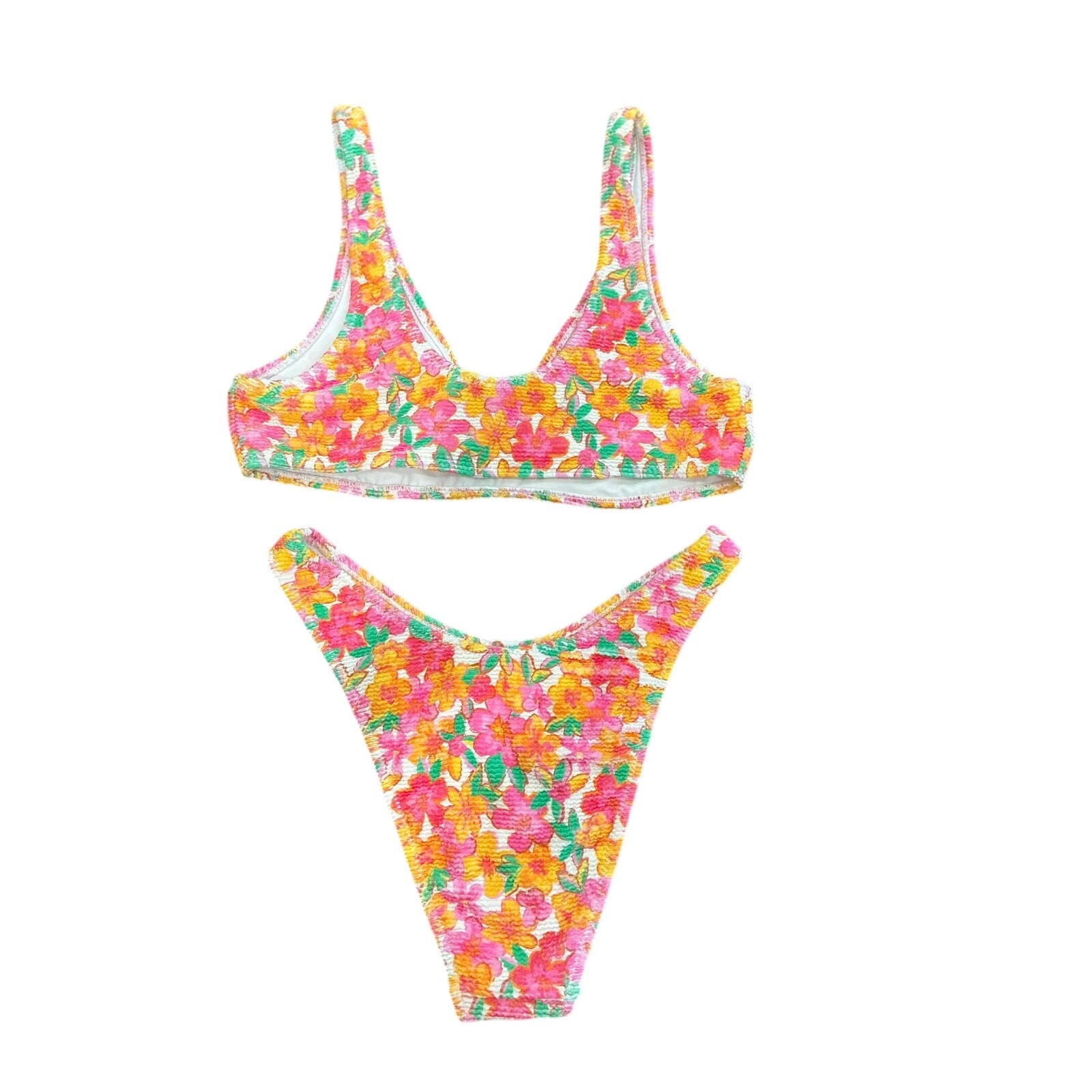 Pacsun Swim Eco Floral Bikini Top Size Medium / Bottoms Size Small