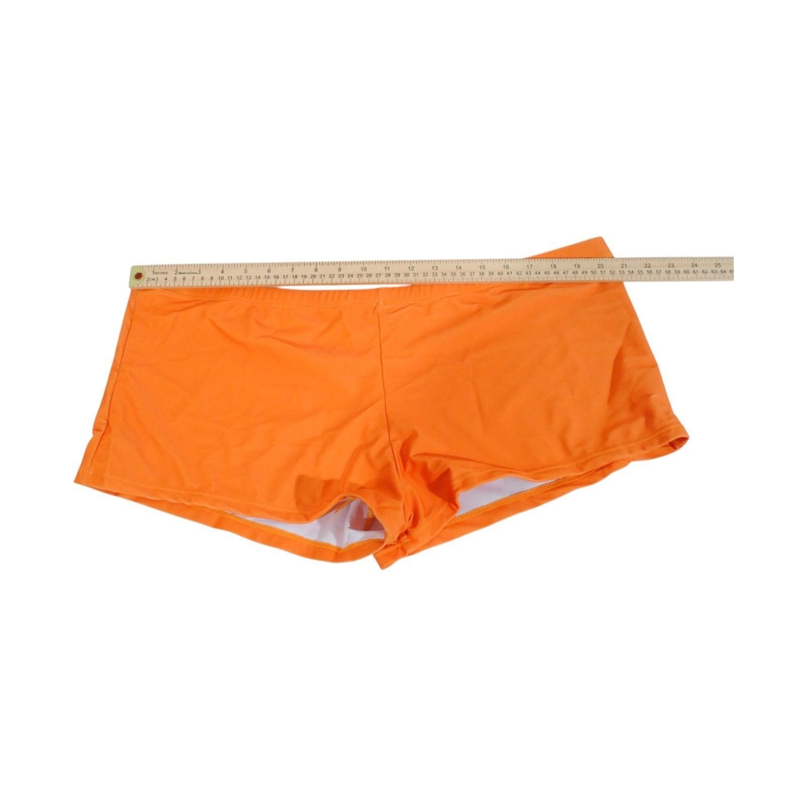 Plus Size 5XL Gradient Orange Yellow Swim dress Shorts Set Bunched Bust Padd