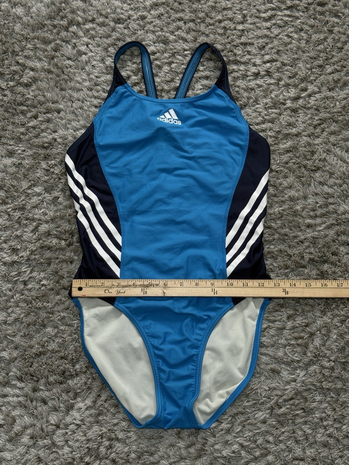 Adidas Womens One Piece Athletic Swimsuit Performance Training Swimwear Size S/M