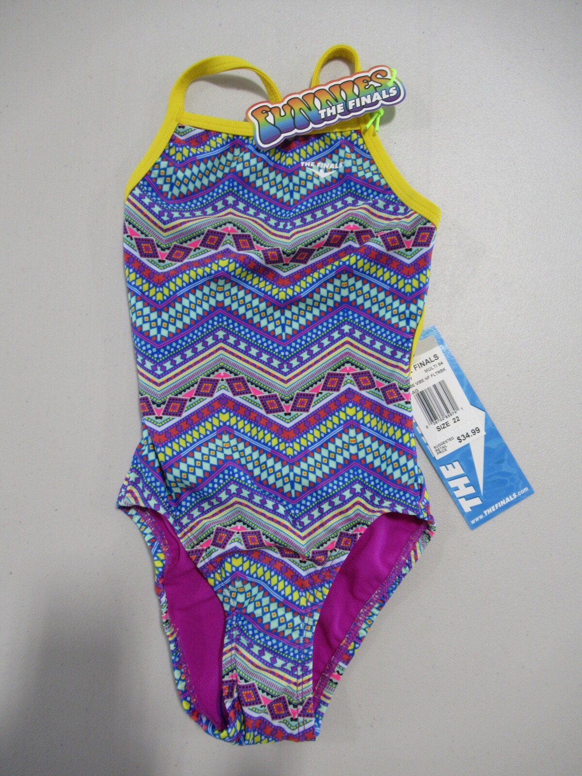 TYR The Finals Tribe Vibe NF Size 22 Multi *NWT*