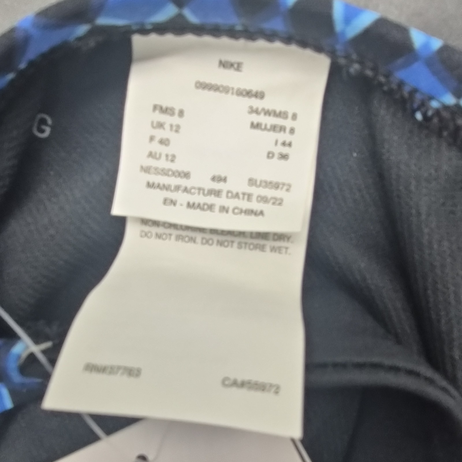 Nike Women’s One Piece Competitive Swimwear Swimsuit Size 34 Swimming