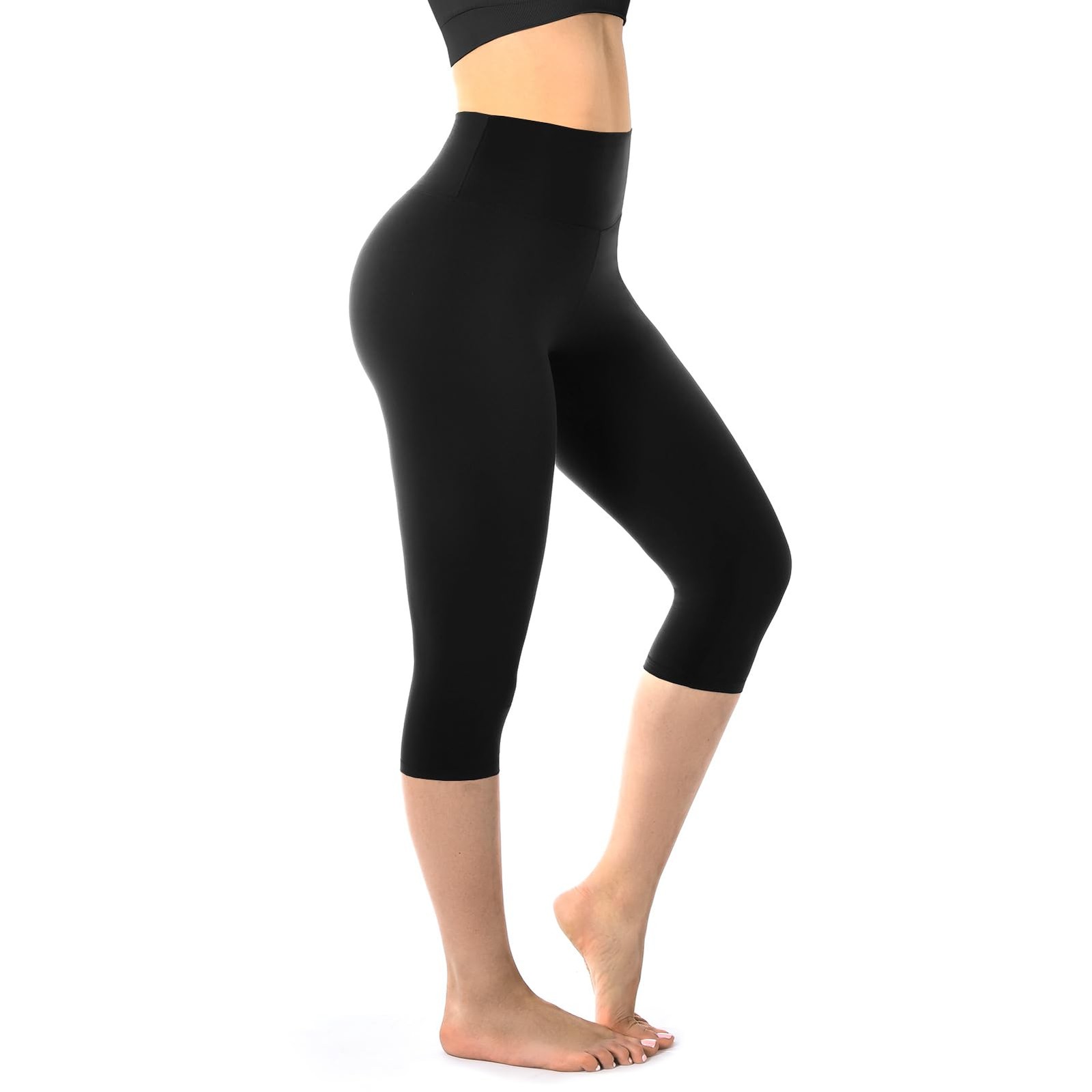 Walifrey Capri Leggings For Women Buttery Soft High Waisted Leggings For Gym