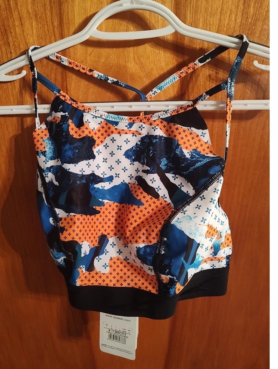 Speedo Inkjetwave H20 Active Crop Top – Multi-Color large