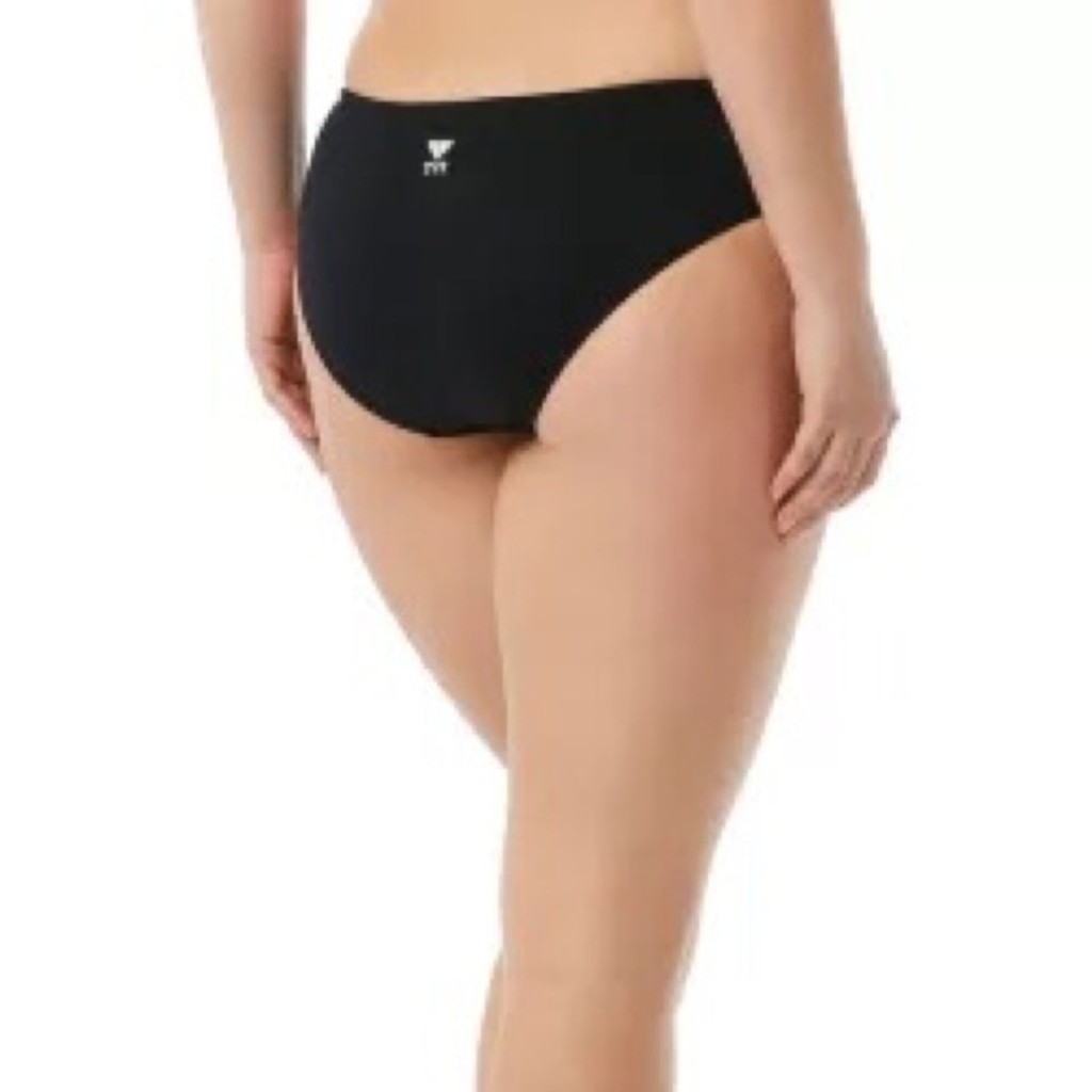 TYR Midrise swim bottom bikini black size 16 sw17