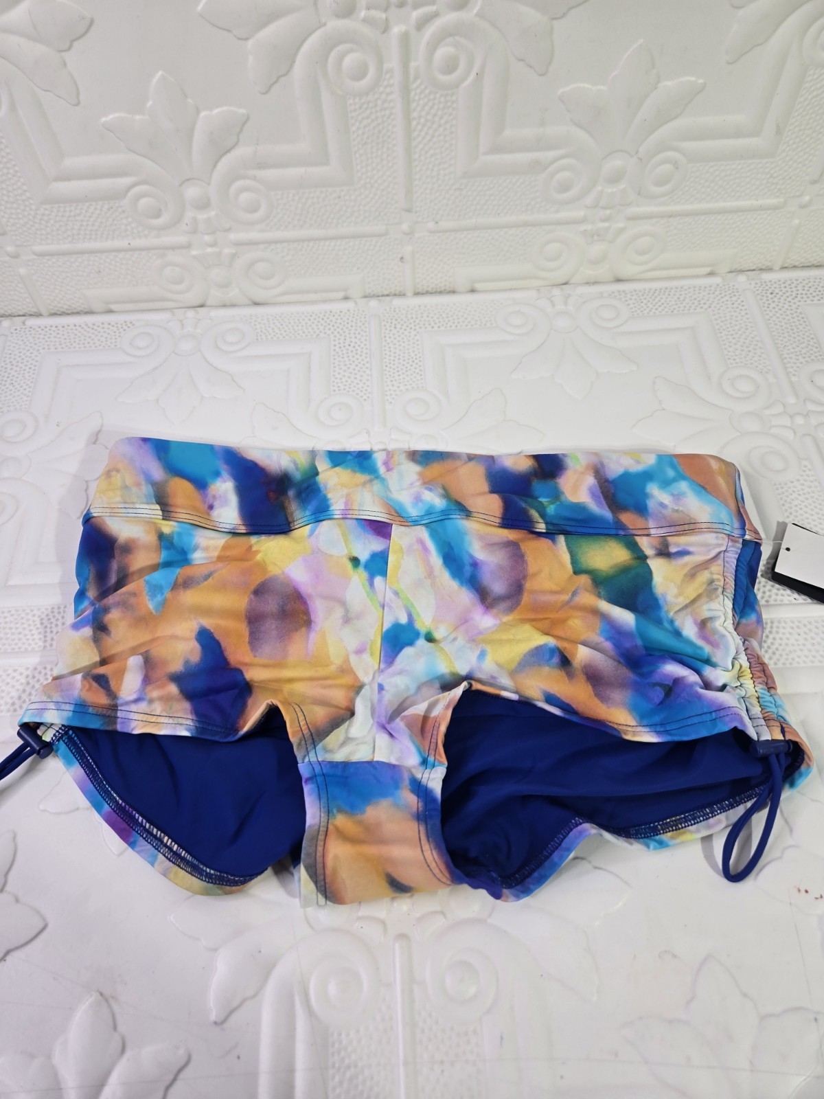 TYR Women’s Della Boyshort Lightweight Multi-Color Swim Bottoms Size 14/16 NWT