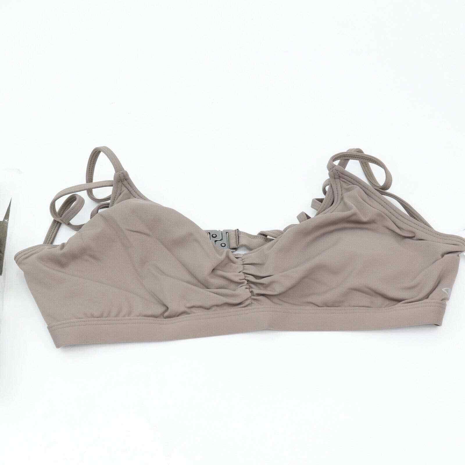 Oceanic O’neill Women’s 365 Hybrid Voyage Top Bikini Swimsuit, Taupe, X-Large