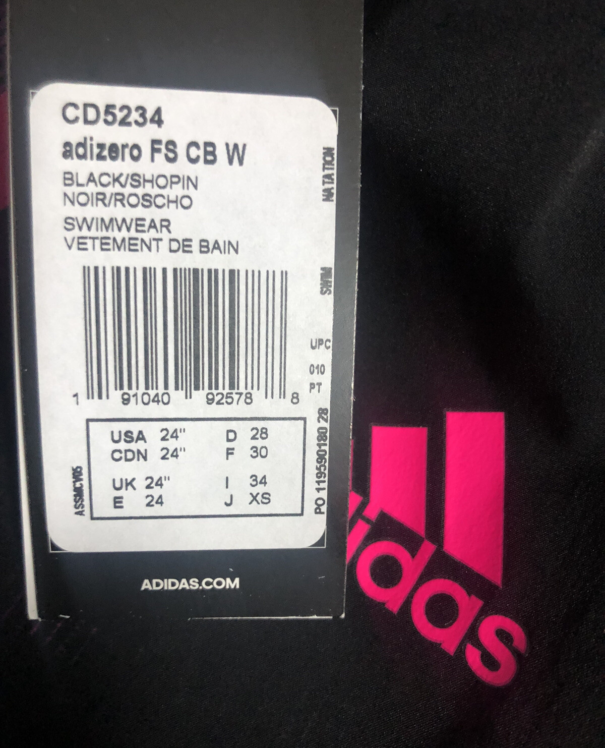 Adidas Freestyle XVIII Closed Back 24” Swim Suit Speed Skin Knee$469 FINA CD5234