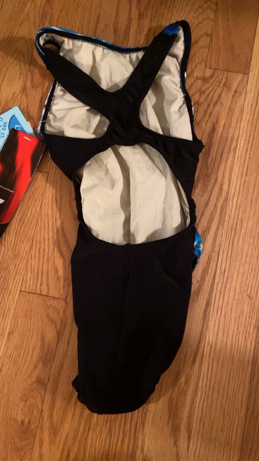 Size 24 TYR Blue & Black Competition One Piece