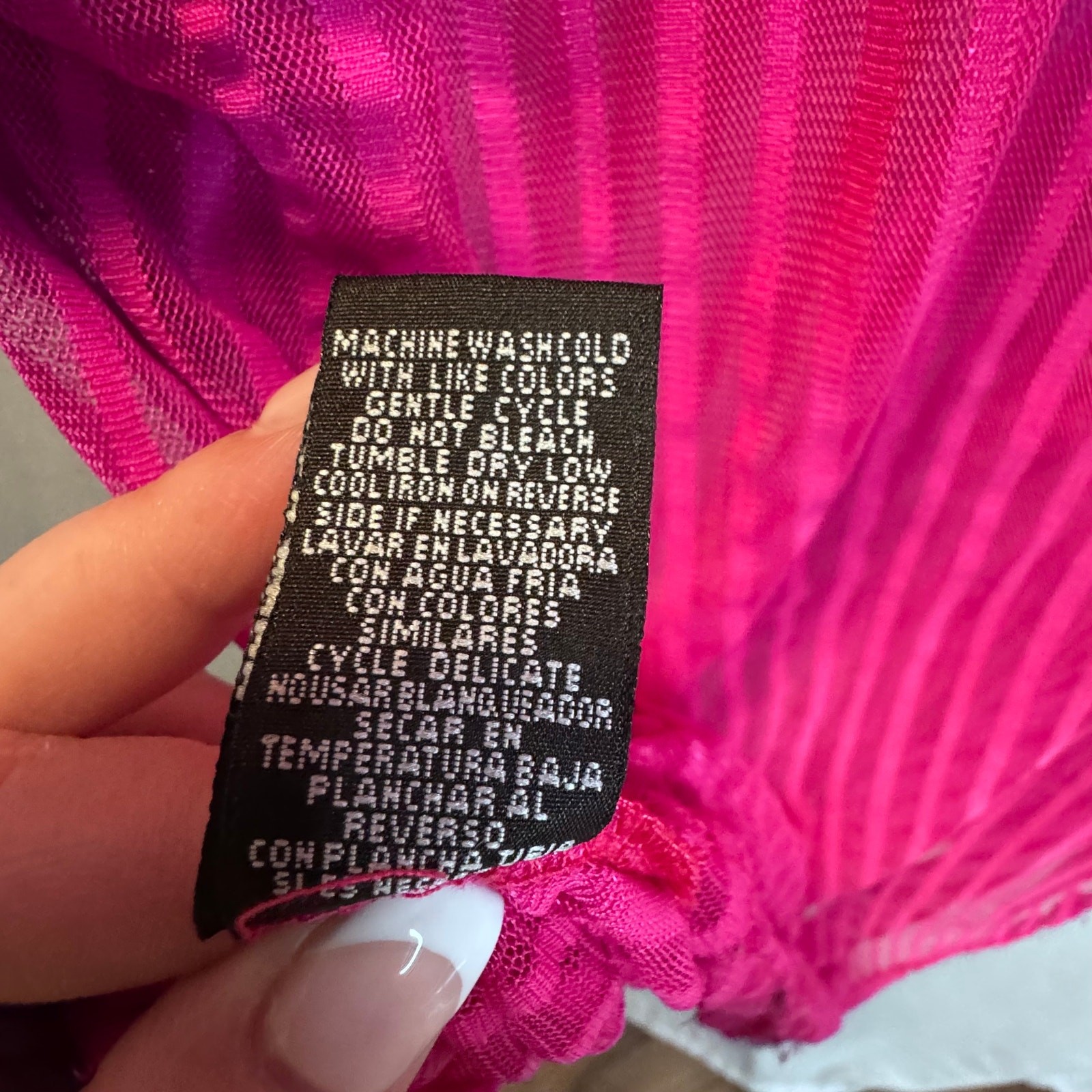 Love Hot Pink Mesh Sheer Shirt Swim Coverup Top Plus 2X