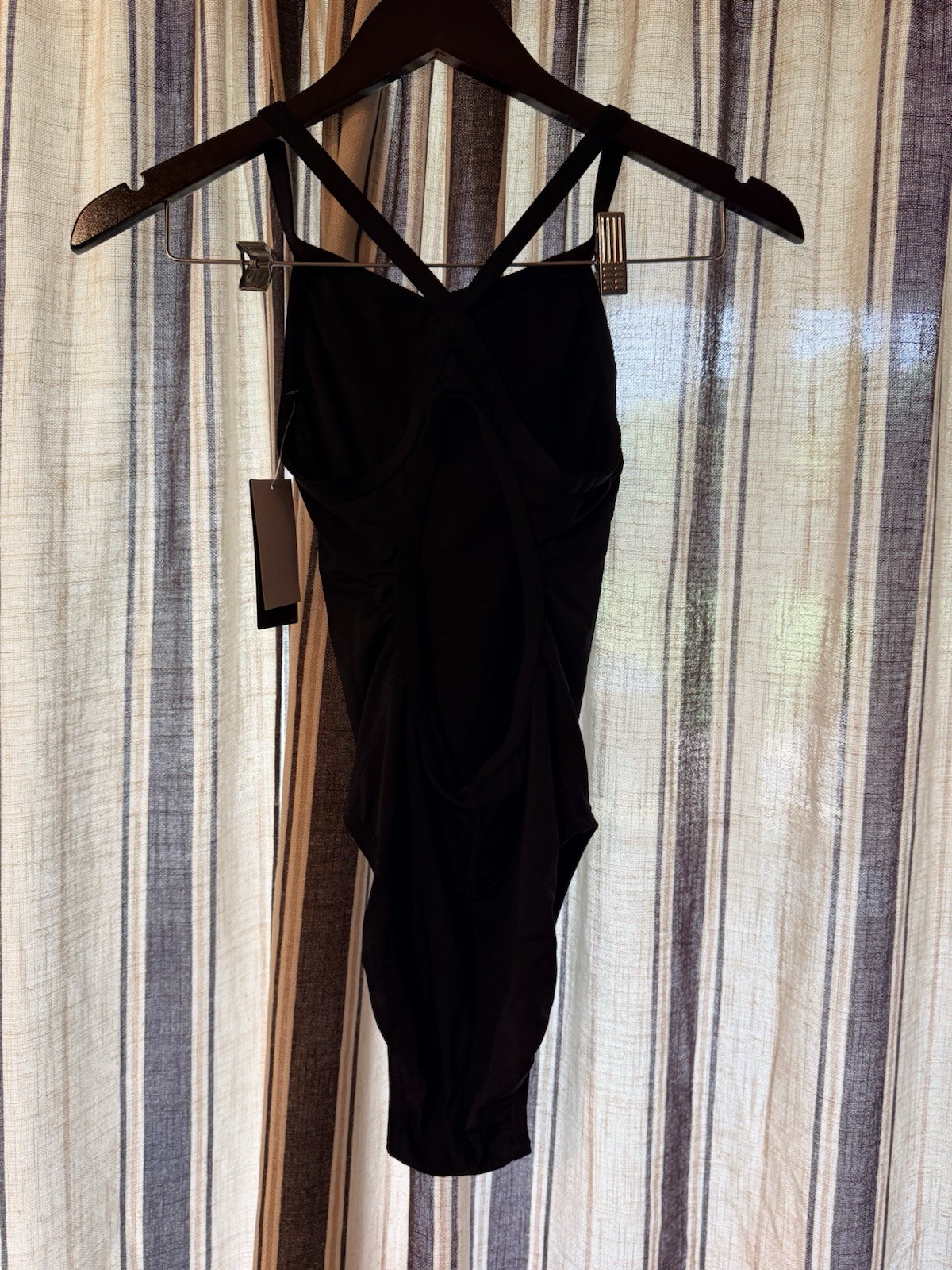 TYR Durafast Diamondfit Swimsuit Black Size 30 S Training One Piece NWT