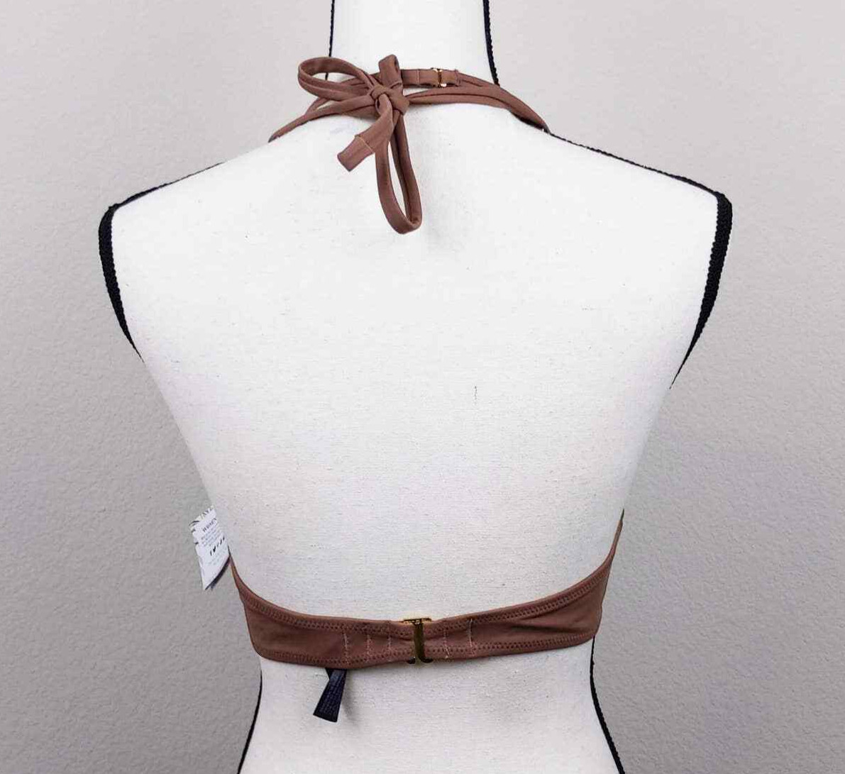 Smart & Sexy Swim Top 36C Brown The Getaway Strappy Halter