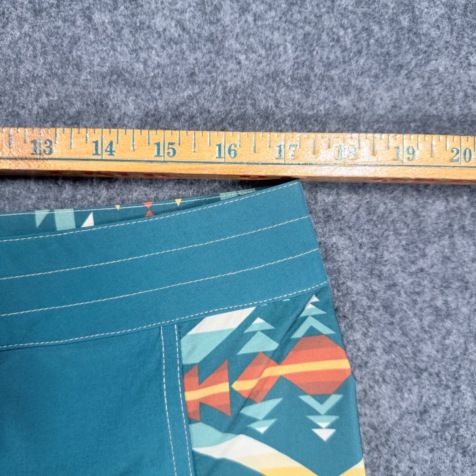 Birdwell Pendleton Board Shorts size 10 34″ Southwestern Geometric Surf Trunks