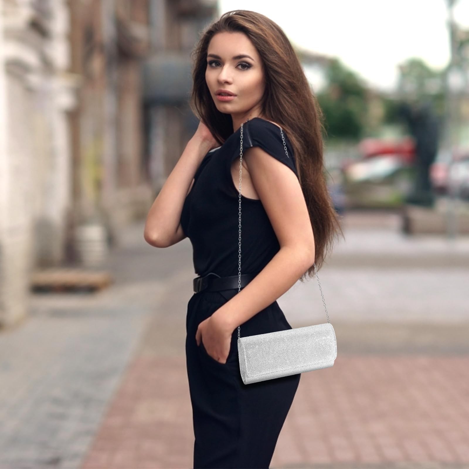 Lovyococo Evening Bag Clutch Purses For Women Ladies Sparkling Party Handbag