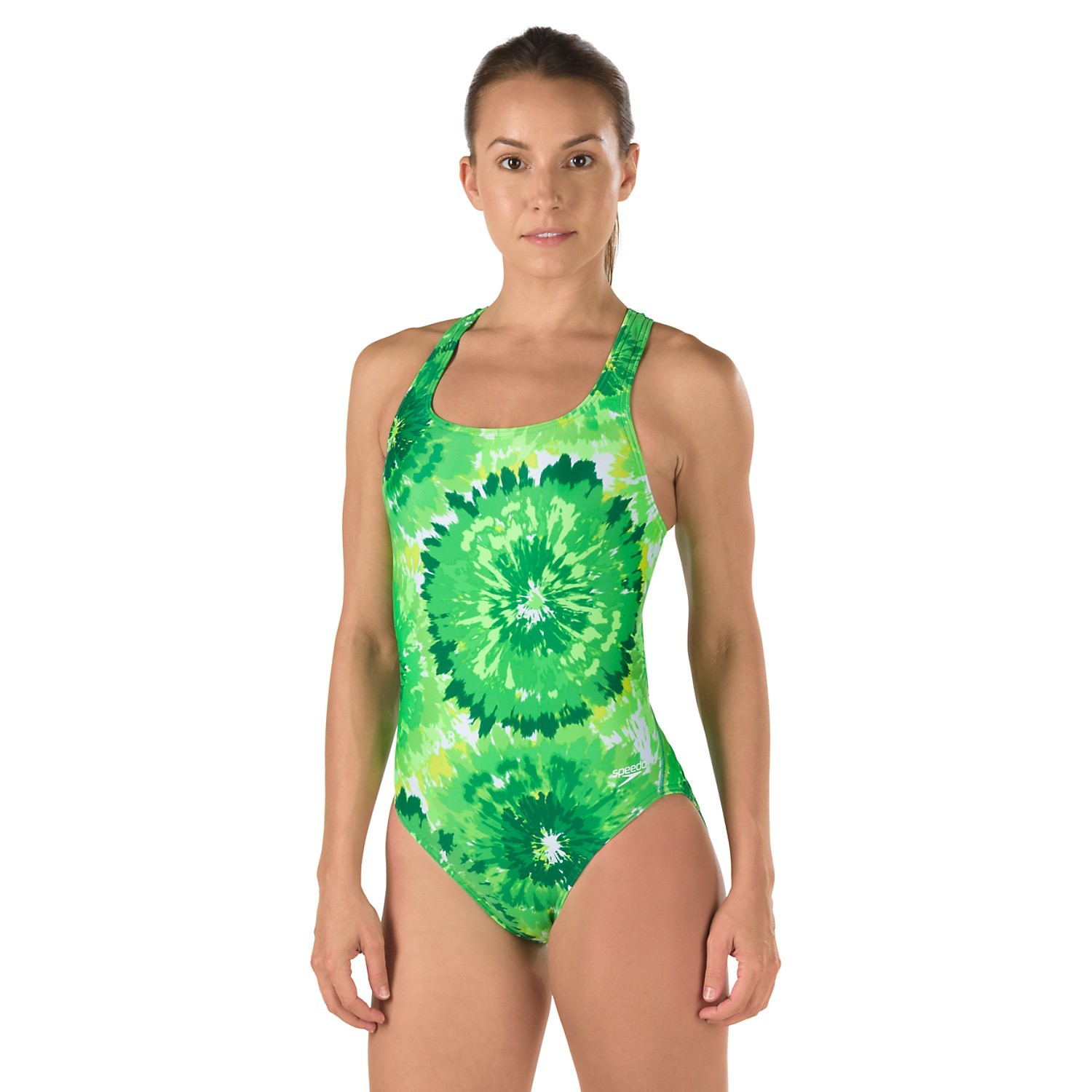SPEEDO Women’s Powerflex ECO Burst Drop Back One Piece Competition Swimsuit