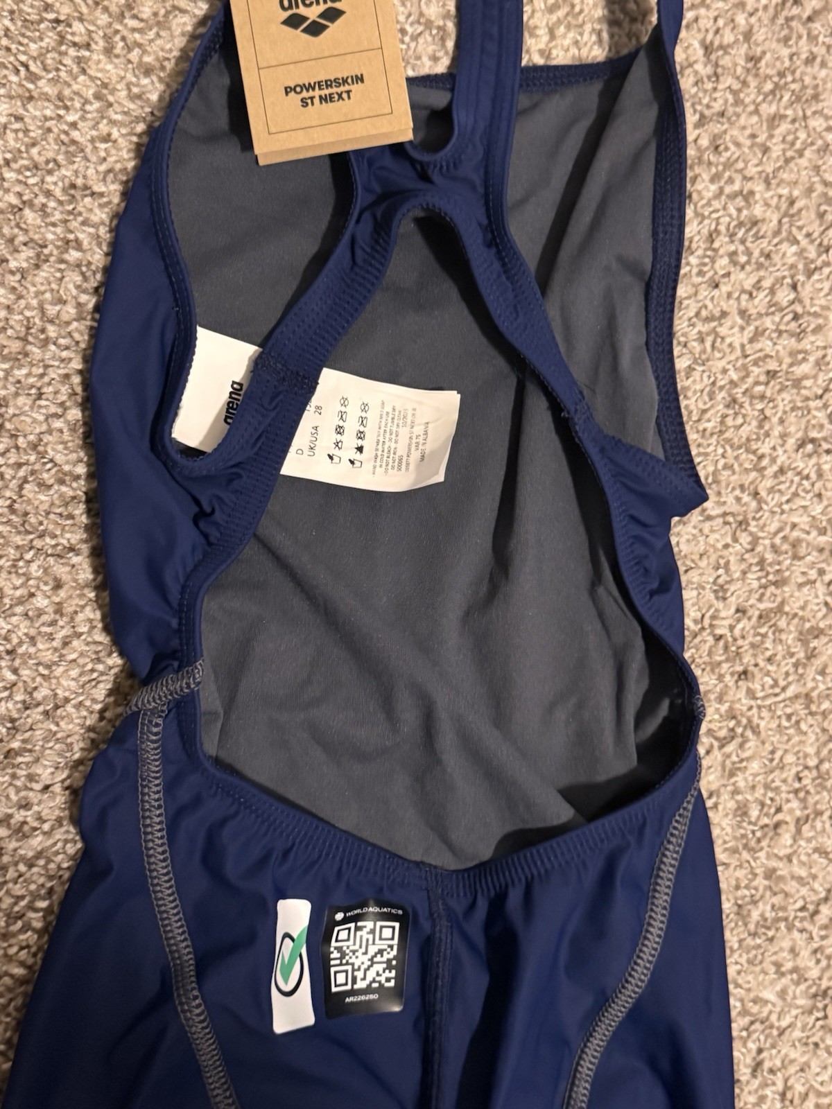 NEW NIB ARENA RACE SWIM COMPETITION SWIMMING SUIT POWERSKIN NEXT JR ST OB 28 NR