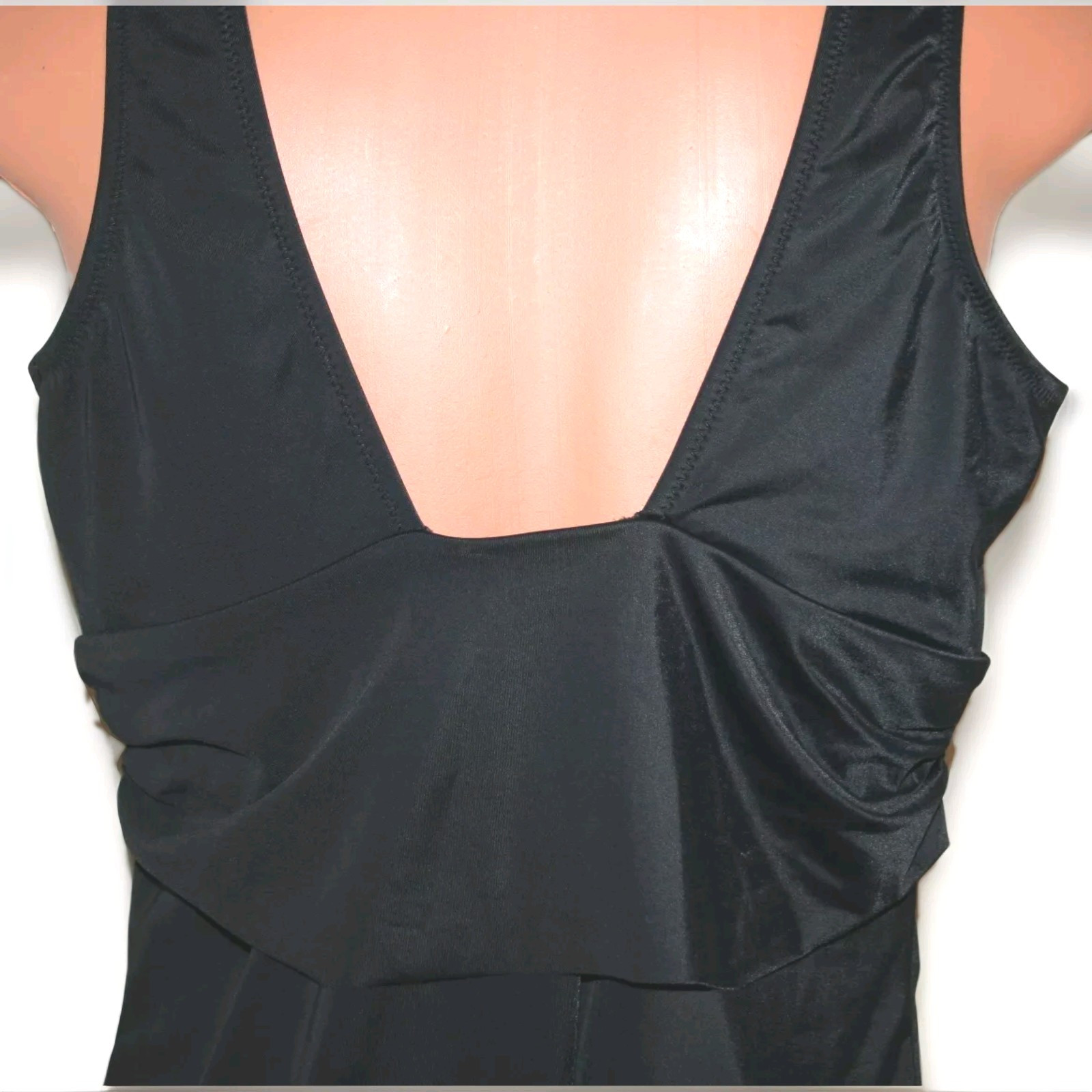 lands end PLUS SIZE ONE PIECE SWIMSUIT BATHING SUIT Women’s Size 22 Black 22w