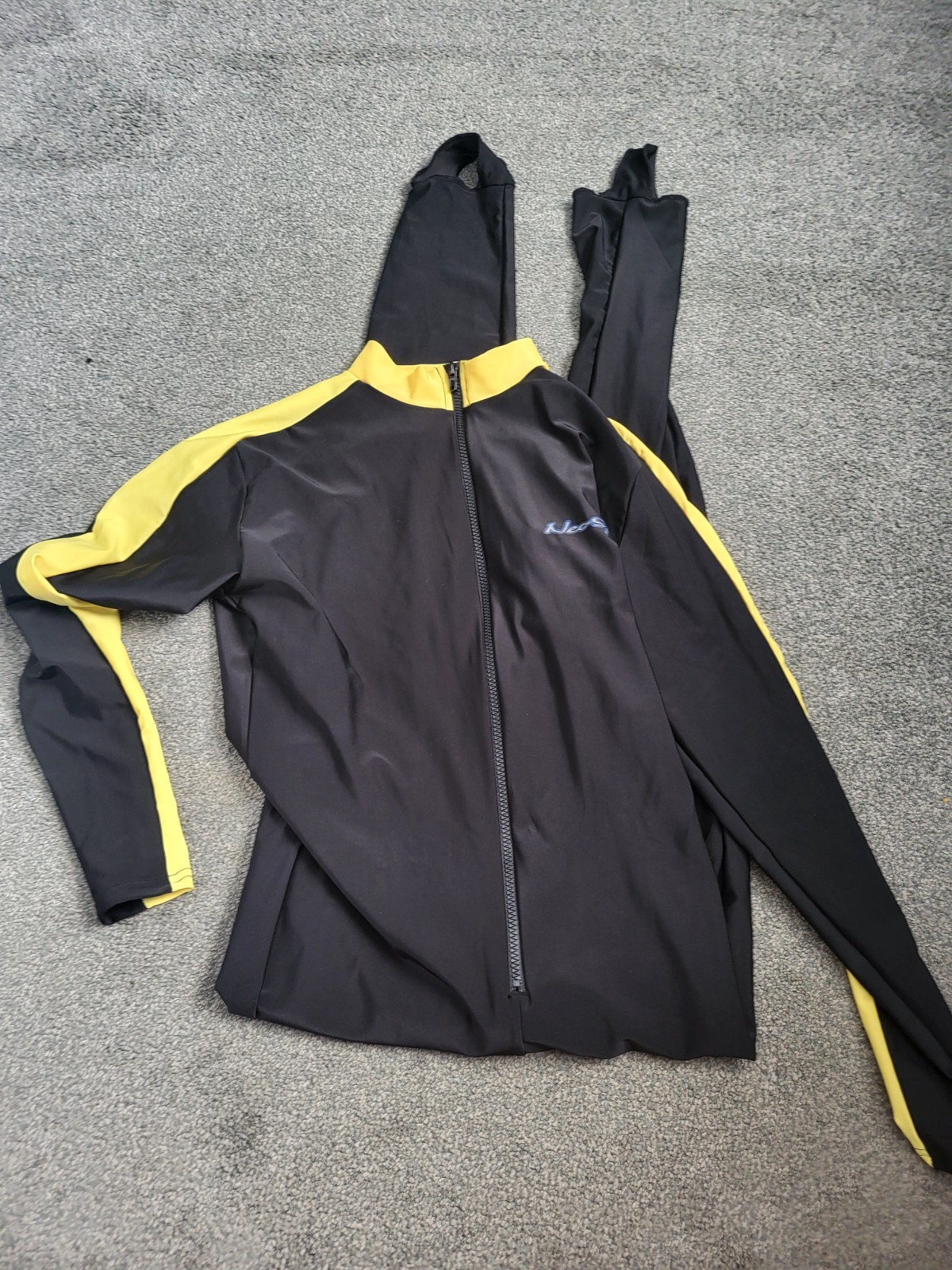 Women’s Henderson Full Body Neo Sport Spandex Suit Bodysuit Black Yellow XXL