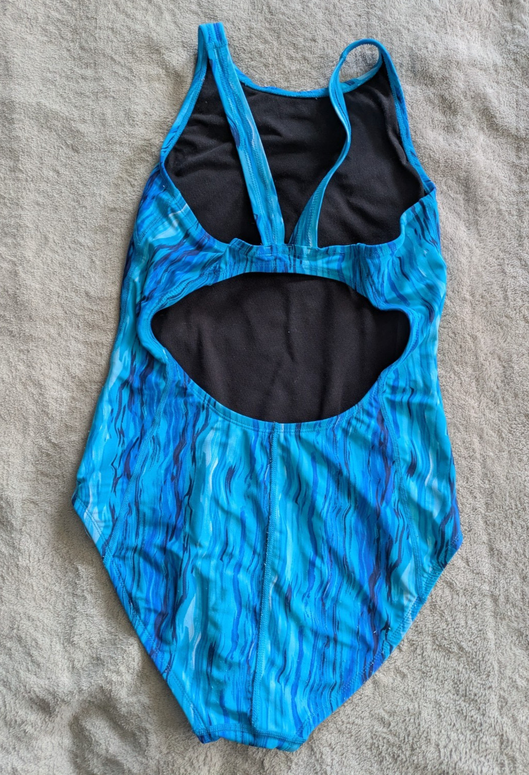 ZOOT SPORTS One Piece Swimsuit Womens Size Large 36 Blue Swim Suit