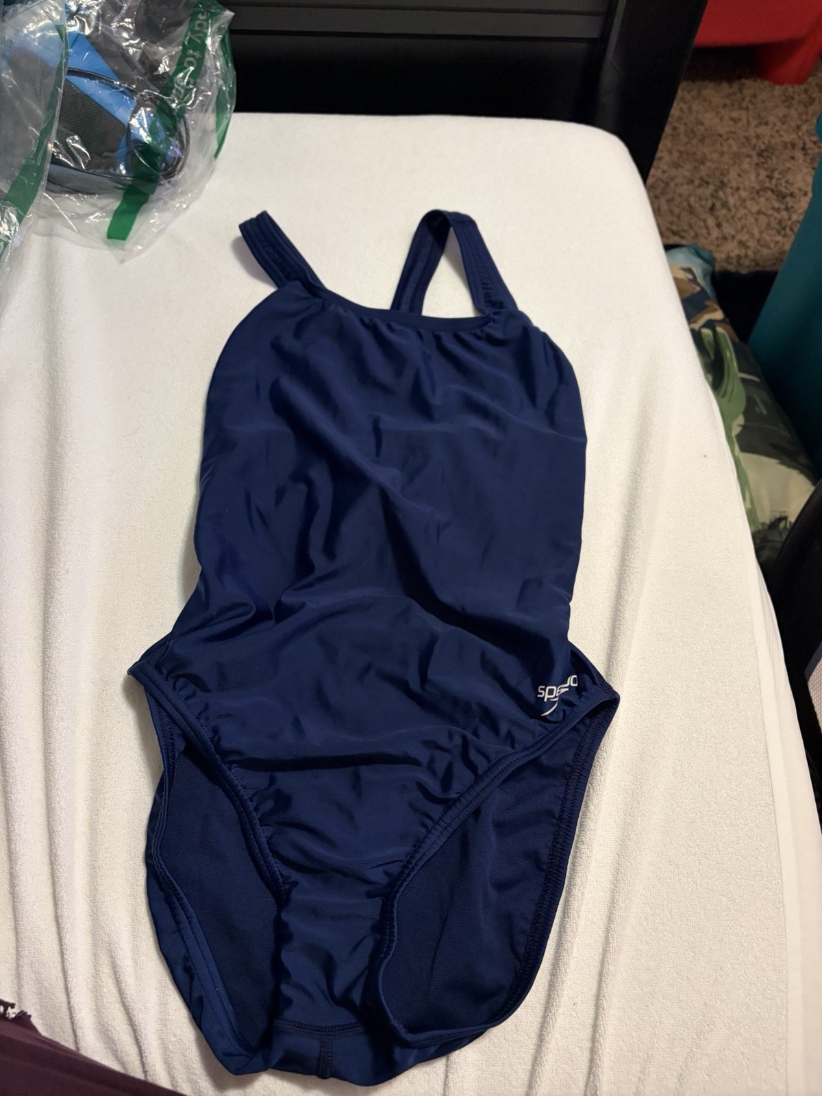 Speedo Pro LT One Piece Swimsuit Team Navy Size 10/36 Polyester/Spandex