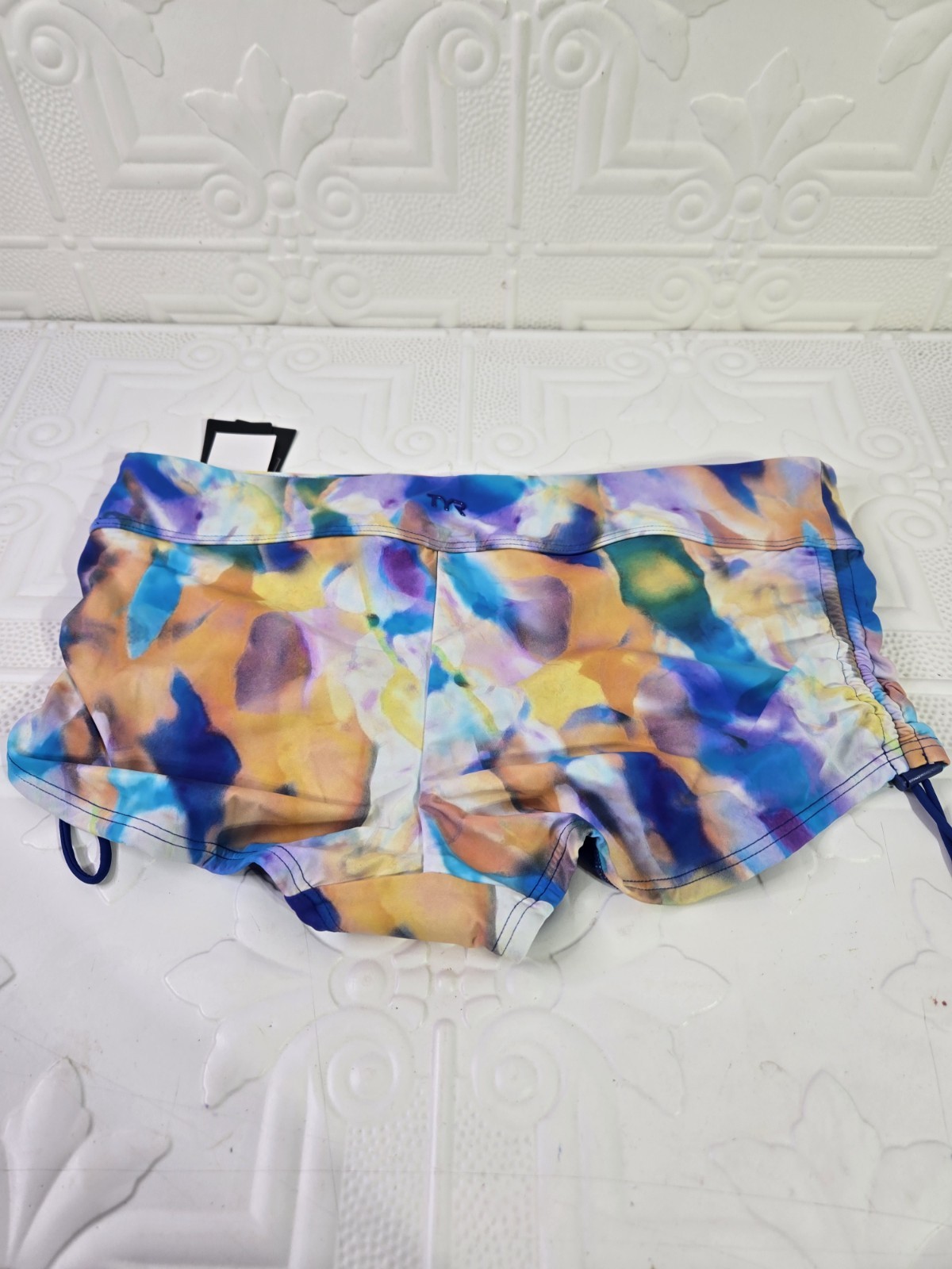 TYR Women’s Della Boyshort Lightweight Multi-Color Swim Bottoms Size 14/16 NWT