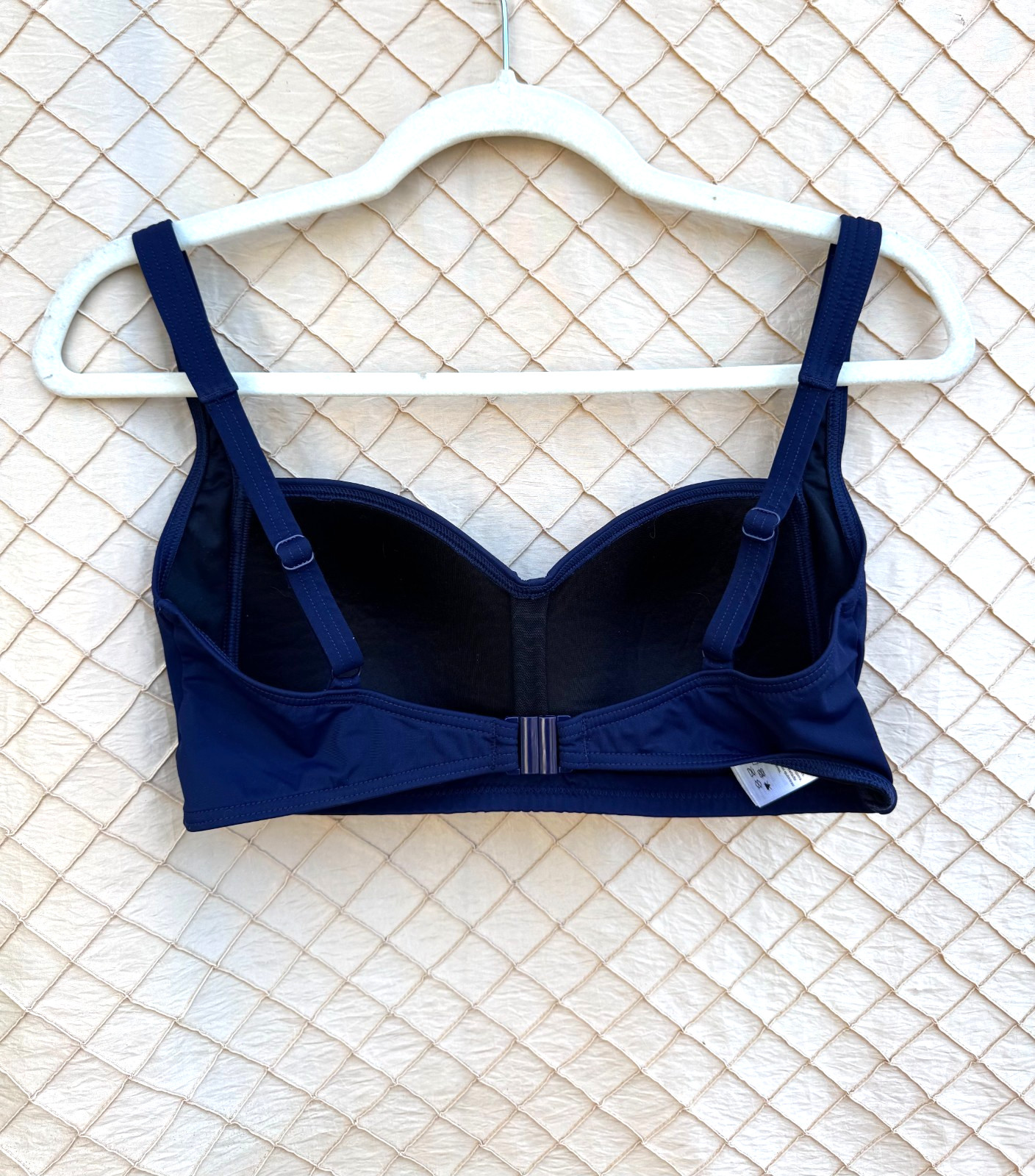 Niptuck Swim Size 8 Women’s Navy Blue Adj. Strap Swim Top