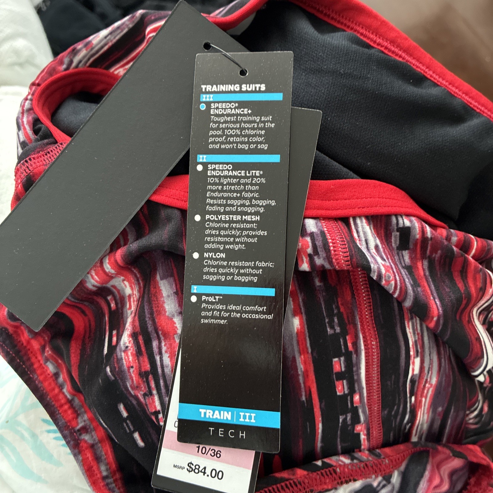 Speedo One-Piece Swimsuit Endurance+ Conquers All Flyback 10/36 NWT $84