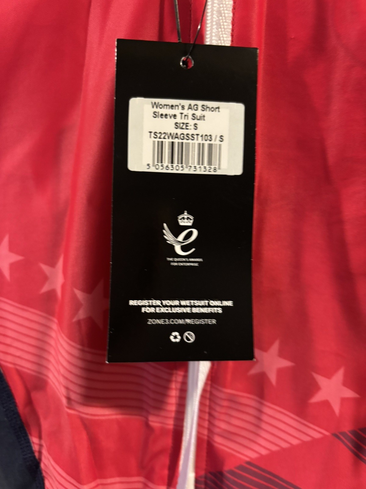 NEW Zone3 Short Sleeve Tri Suit – Women’s Small – World Triathlon – USA