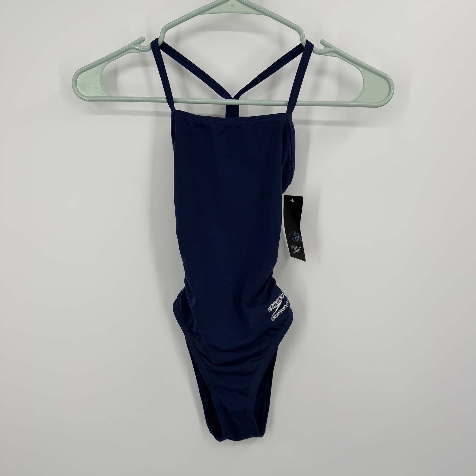 Speedo One Piece Swimsuit Women Size 22 Navy Endurance+ Training Swimwear
