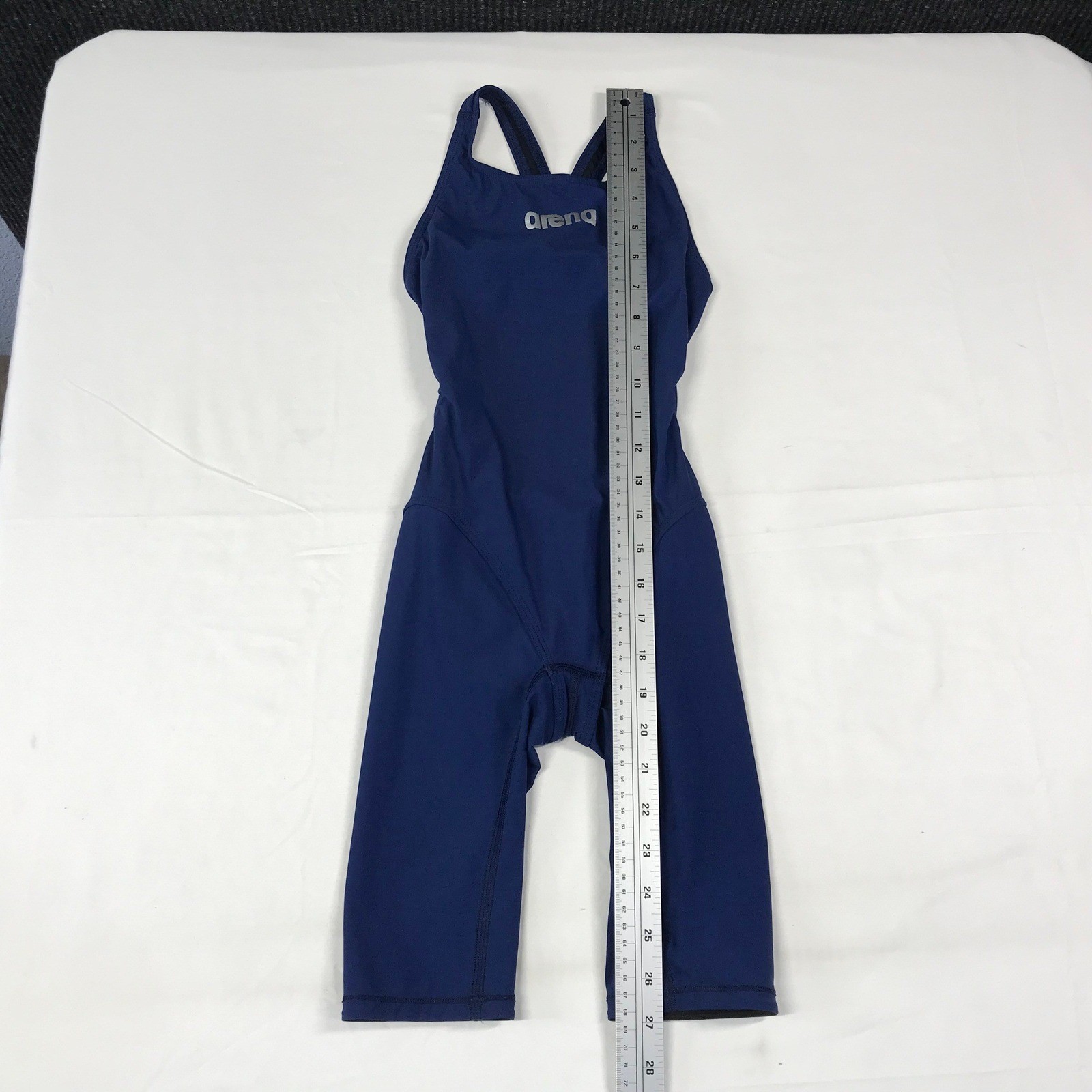 Arena Powerskin ST 2.0 Navy Blue Kneeskin Racing Swimsuit FINA Approved Size 24