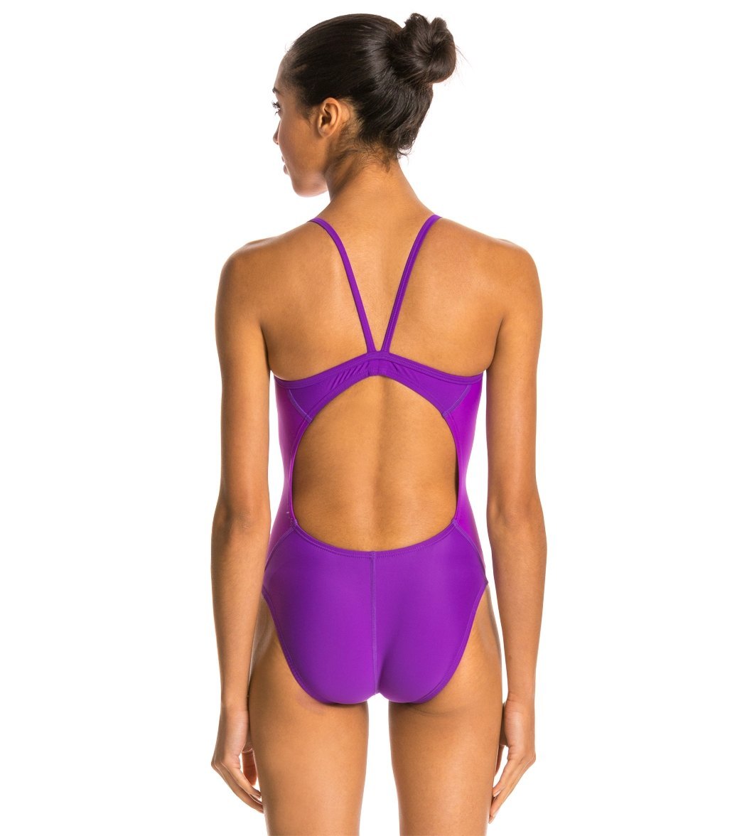 SPEEDO Women’s PowerFLEX Eco Revolve Splice Energy Back One Piece Swimsuit