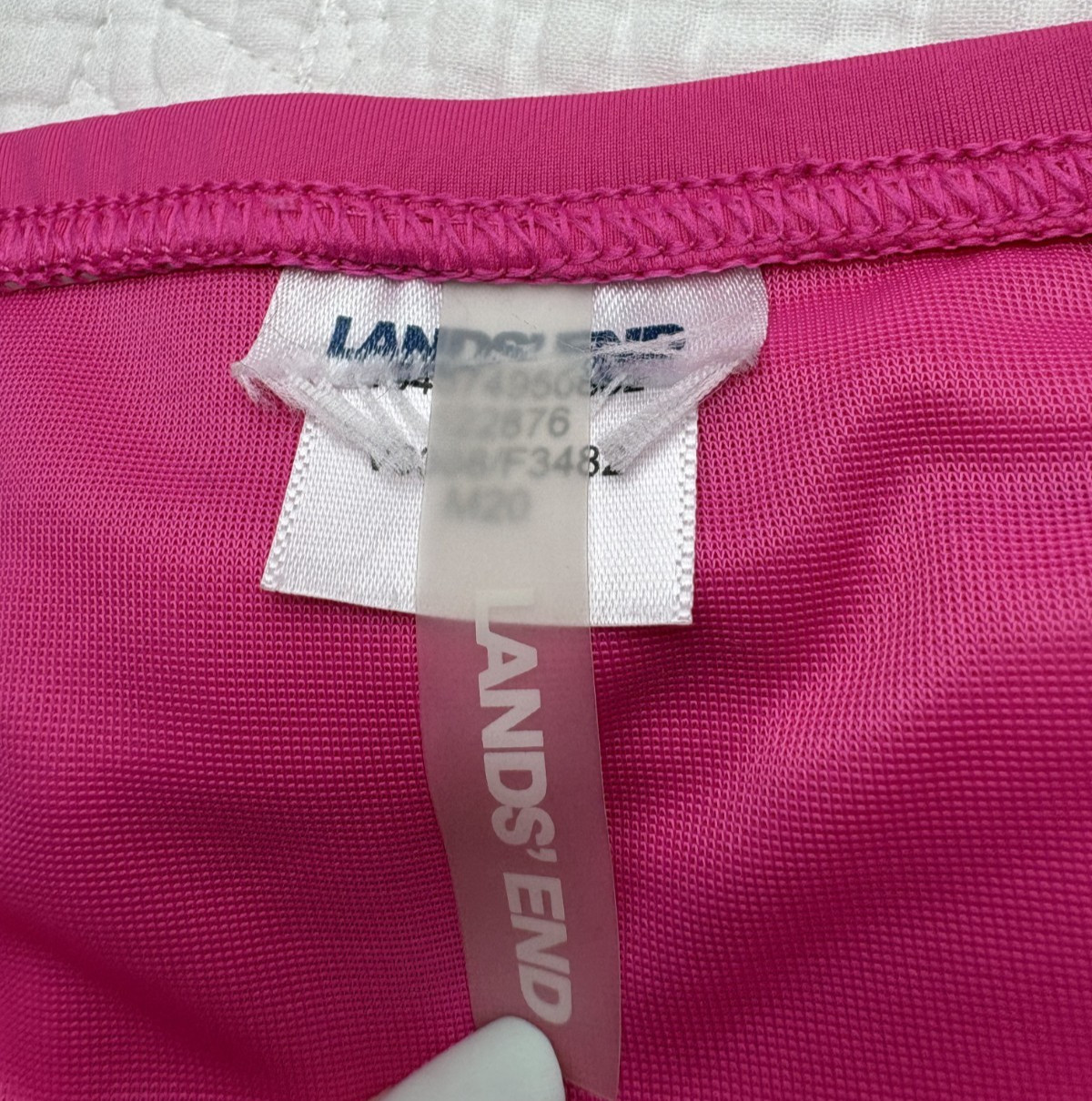 Lands’ End Women’s Swim Skirt Size 16 Pink Swimsuit Bottoms Active Skort