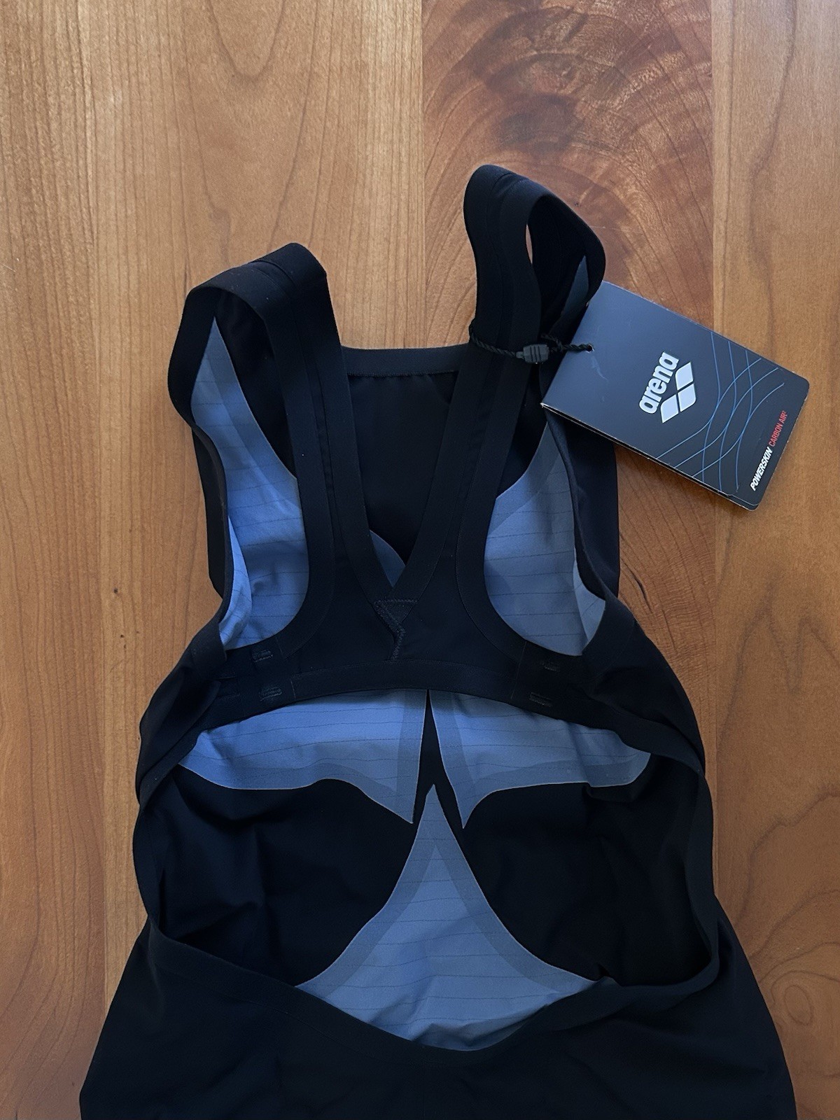 NWT Women’s Powerskin Carbon Air2 Open Back Tech Suit, Black/Gold, Size 26