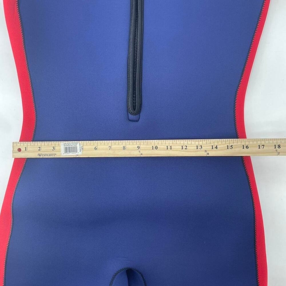 JMJ Red & blue wetsuit with full coverage and zipper closure (unisex)