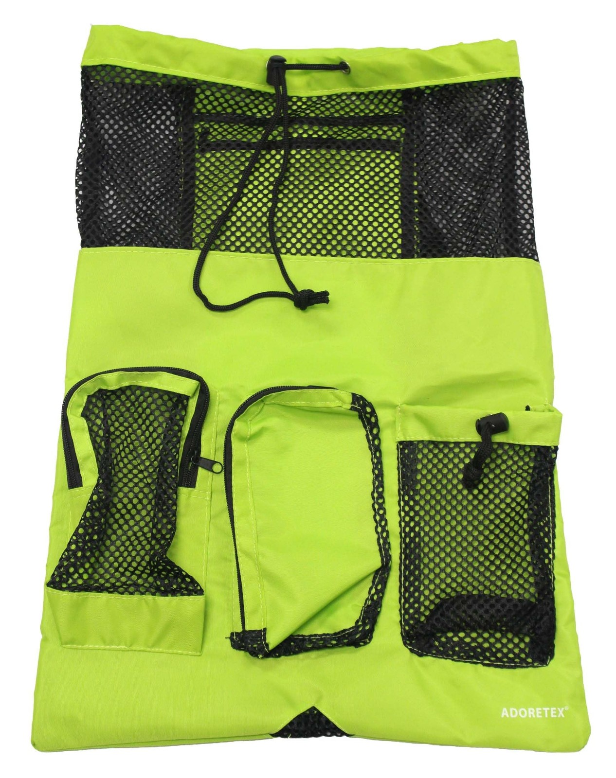 Adoretex Quick Dry Mesh Equipment Sport Drawstring Gym Swim Bag Green