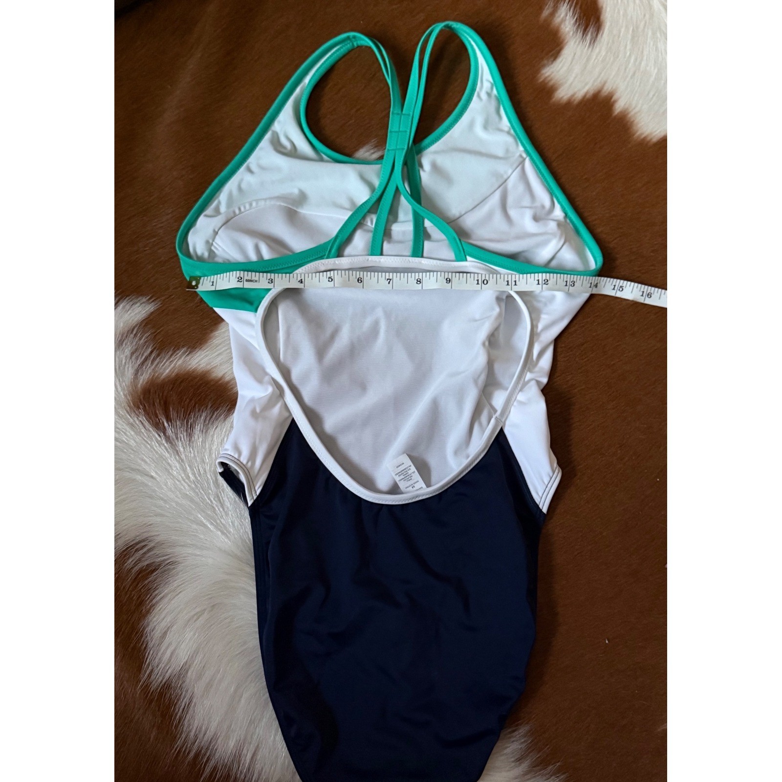 Athleta Freestyle Colorblock One Piece Swimsuit Swim Water Sports Resort L/36