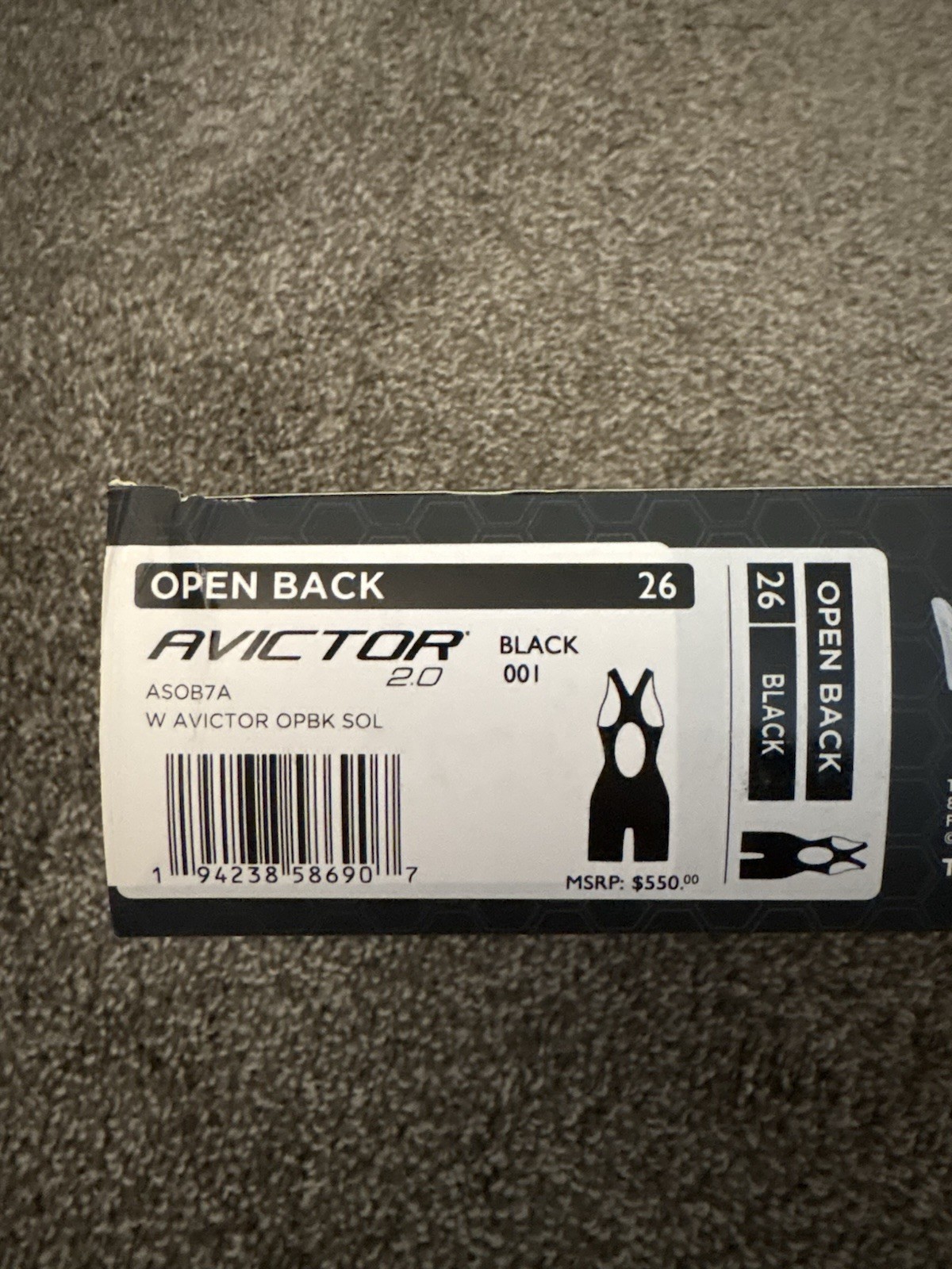 TYR Avictor 2.0 Open Back Kneeskin Tech Suit Size 26 – Brand New w/ Tags on
