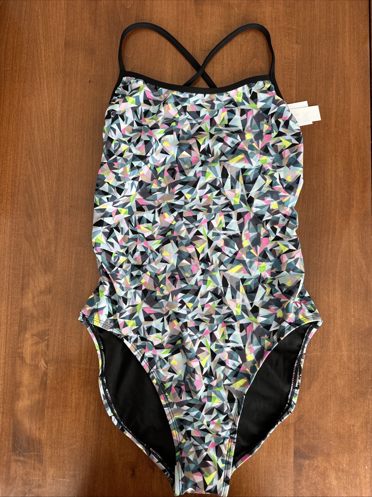 TYR Women’s Durafast Elite Trntyfit Prsmbrk BLK Size 36 (LG) Swimwear NWT