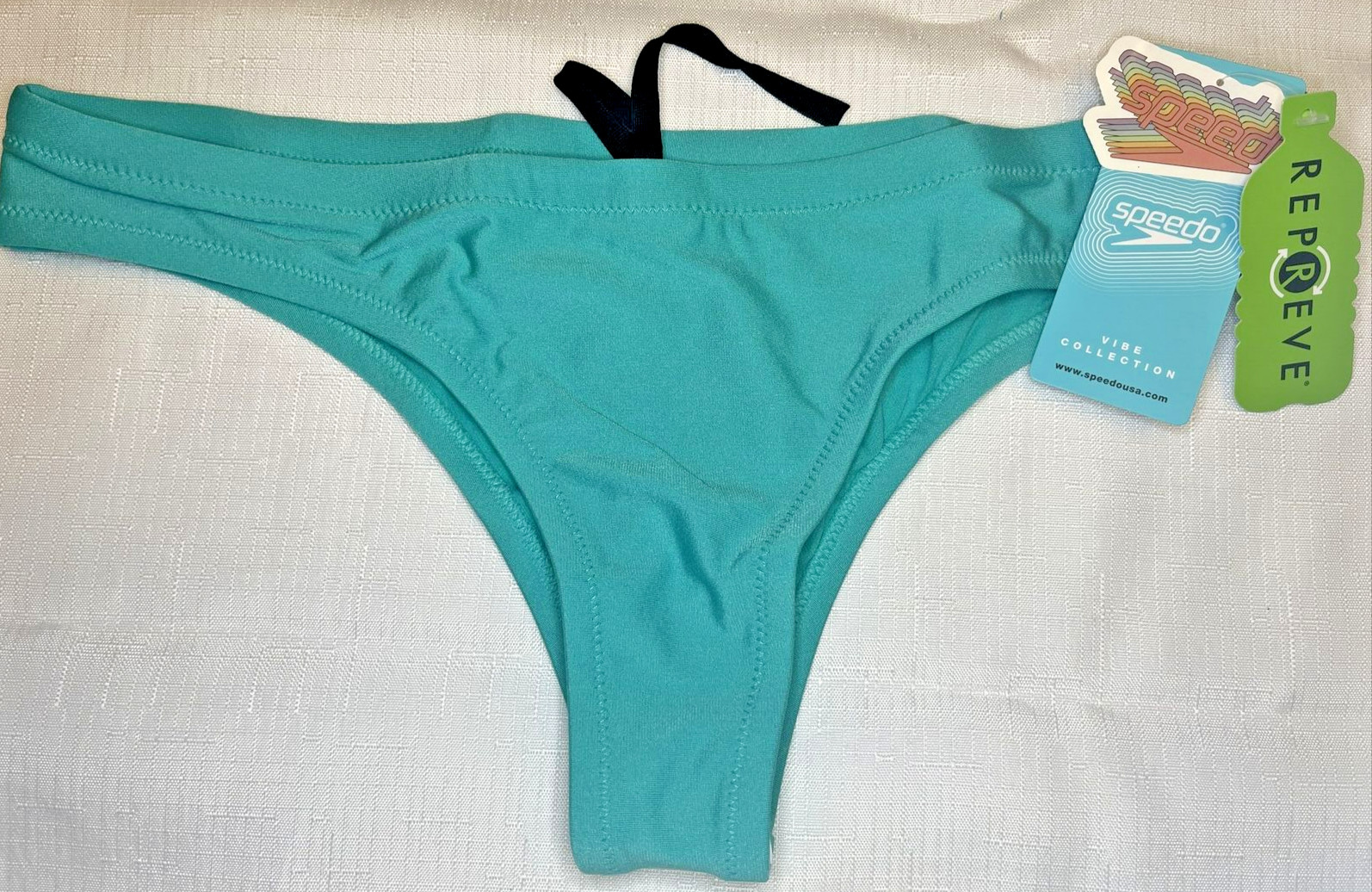 SPEEDO Women’s Swimsuit Bottom Bikini Endurance Cheeky Hipster GREEN – SIZE M