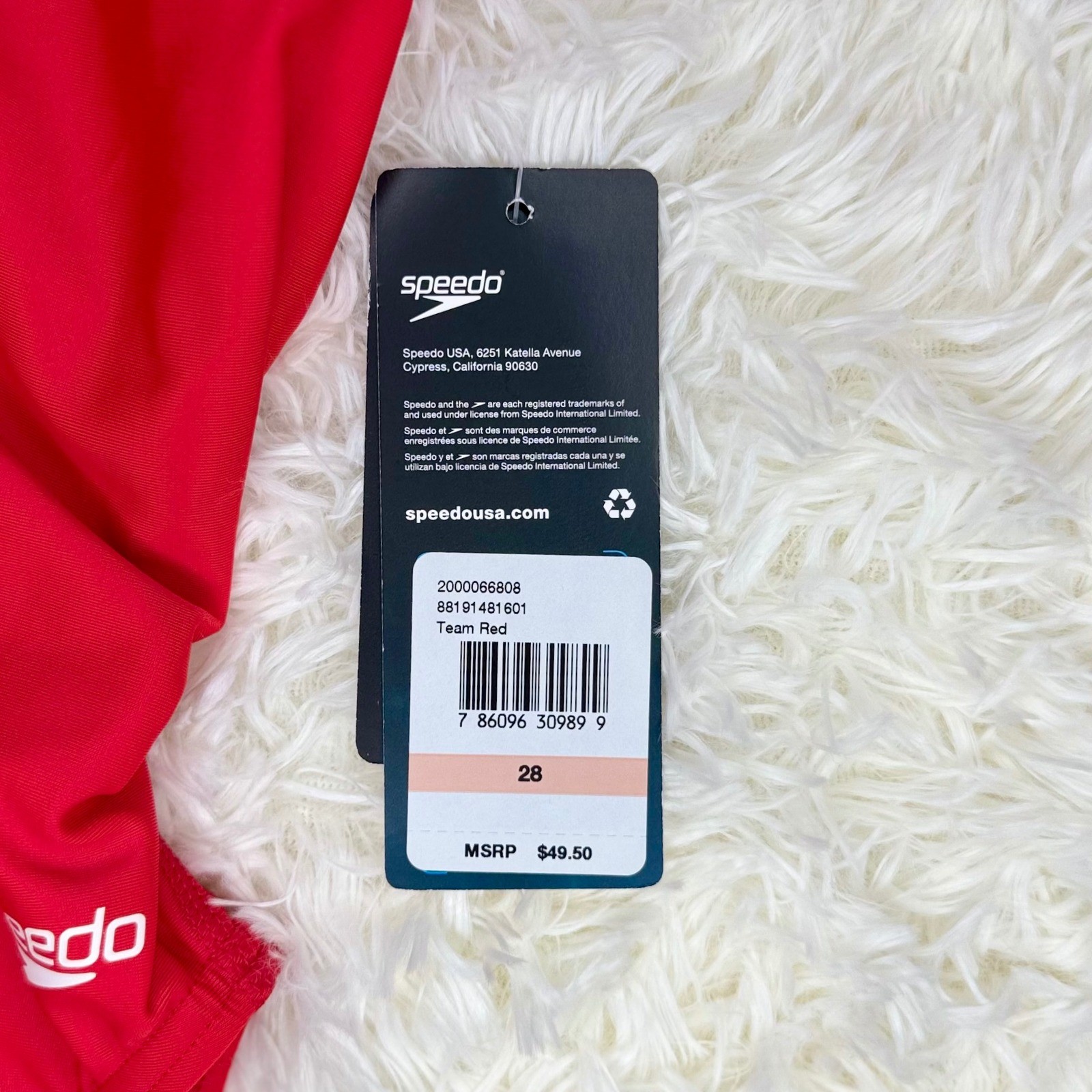 Speedo Pro LT Super Proback Swimsuit Women’s Size 2 28 Team Red One Piece
