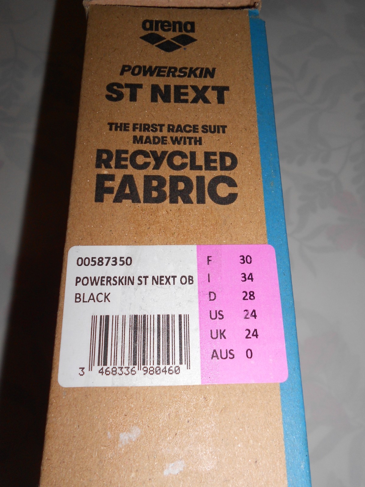 Arena ST NEXT OB Powerskin Race Suit Size US 24 Black 00587350 Women Girls NWT
