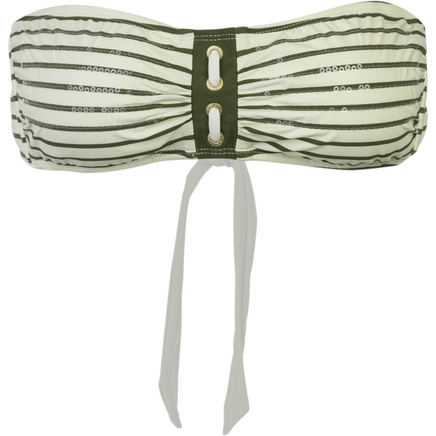 SPERRY Top-Sider BANDEAU Bikini TOP Bra SWIMSUIT Swim SWIMWEAR Beach IVORY Olive