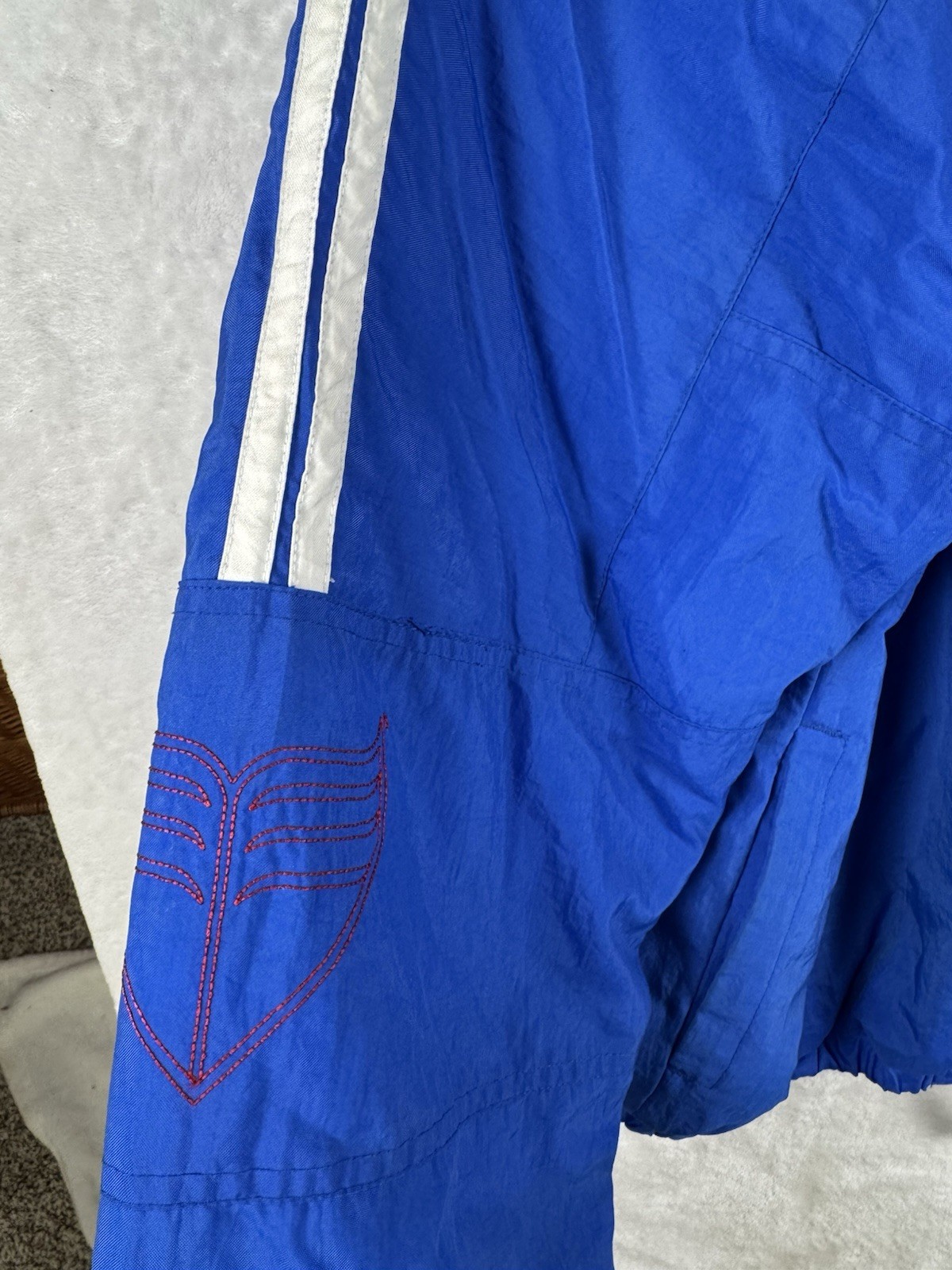 TYR XL Mens/unisex Swim Jacket Coat Blue nylon quilted rn 77370 windbreaker