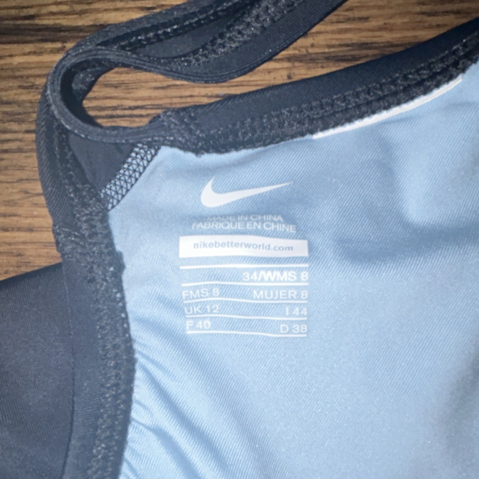 Nike Competitive One Piece Swimwear Women’s Black Size 34/WMS 8 UK 12 F40 D38