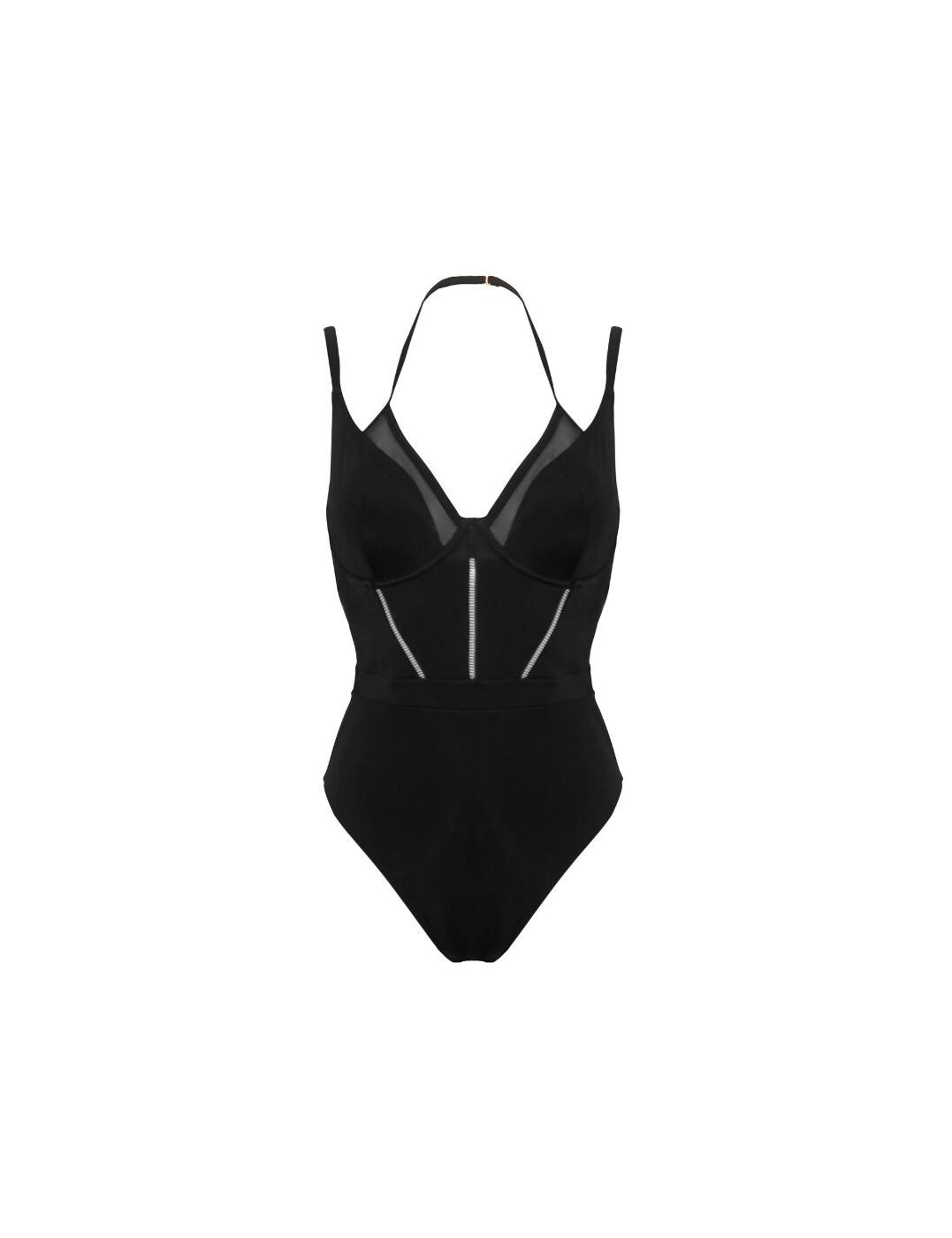 Pour Moi Sydney Swimsuit Double Strap Underwired Padded Womens Swimwear 31524
